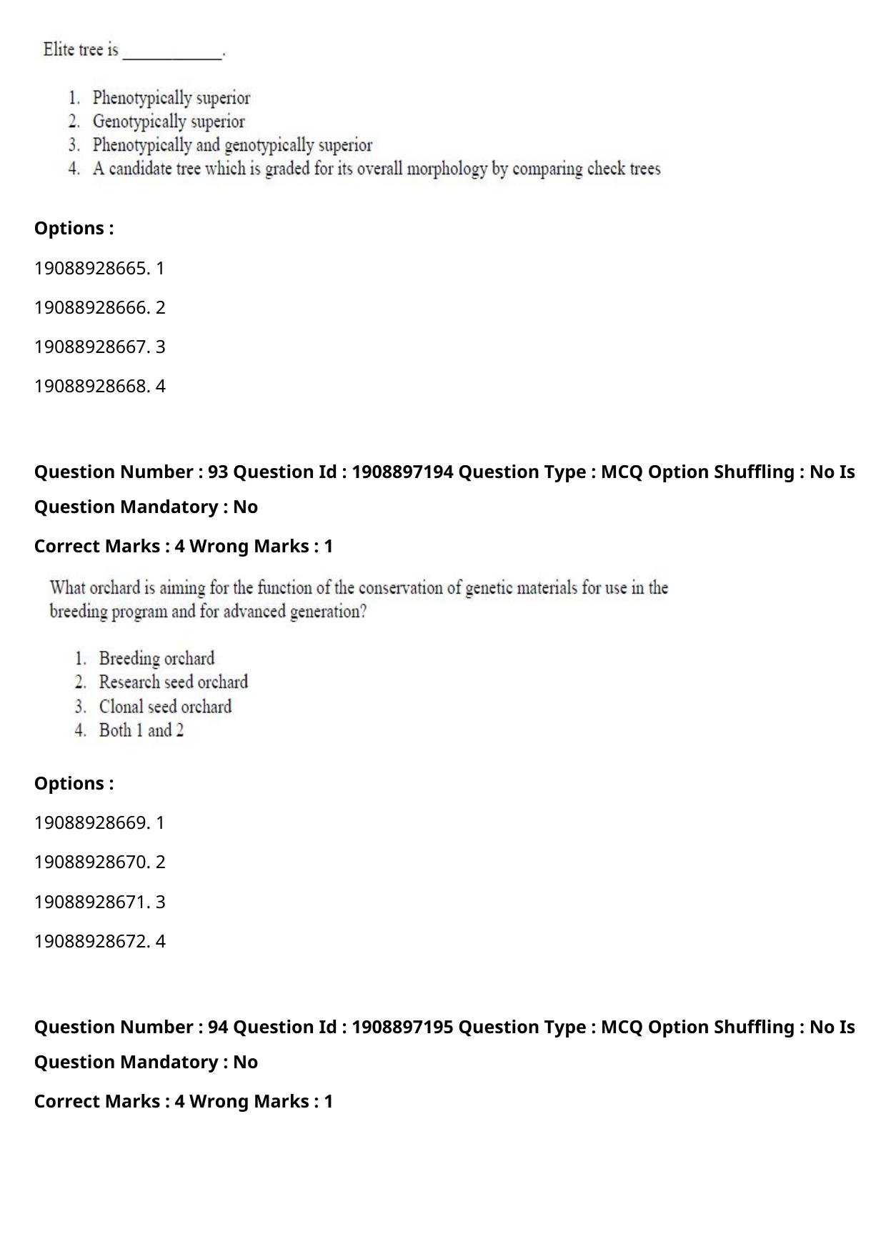 ICAR AIEEA PG 2021 FORESTRY AGROFORESTRY SILVICULTURE Question Paper - Page 48