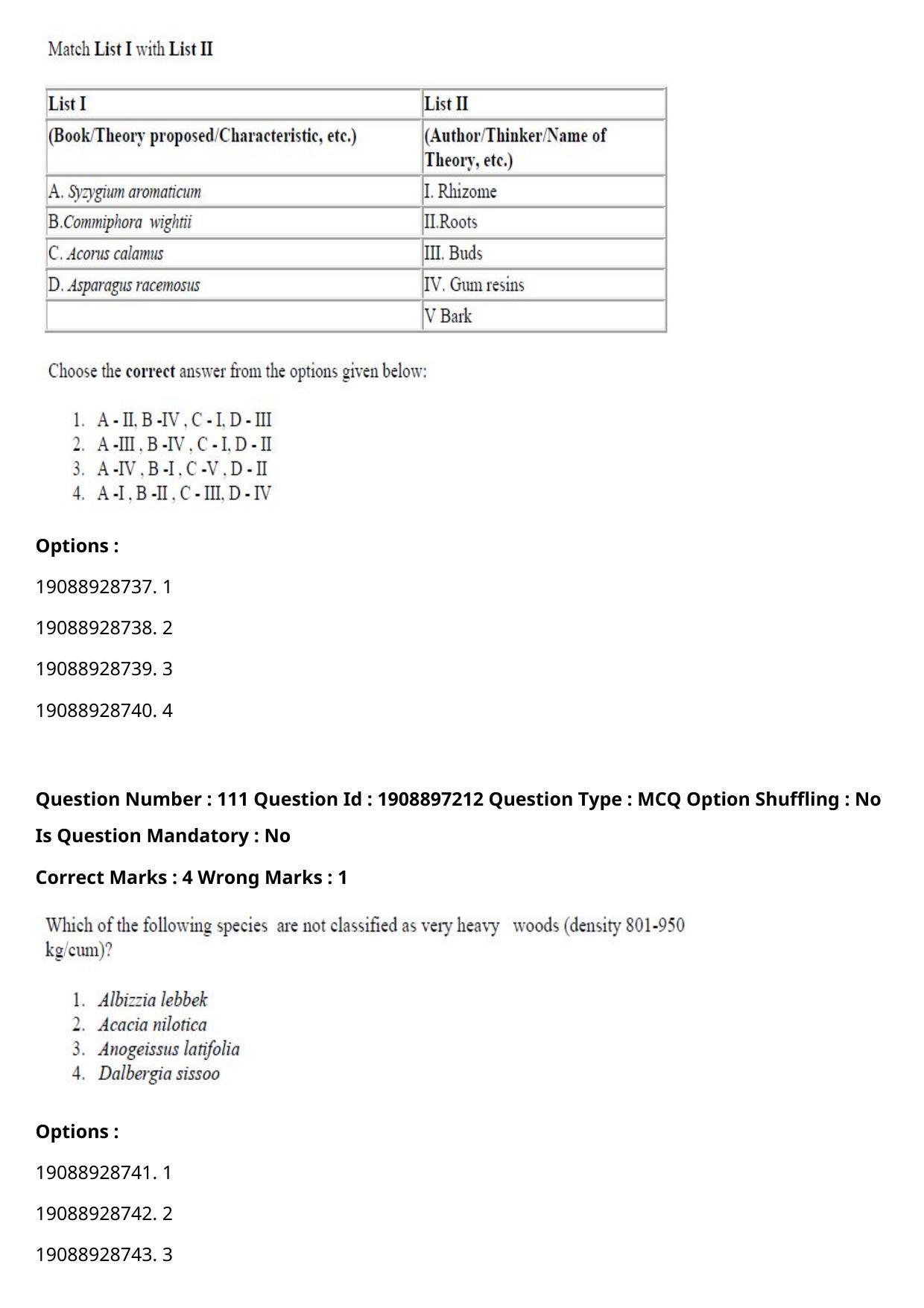 ICAR AIEEA PG 2021 FORESTRY AGROFORESTRY SILVICULTURE Question Paper - Page 57