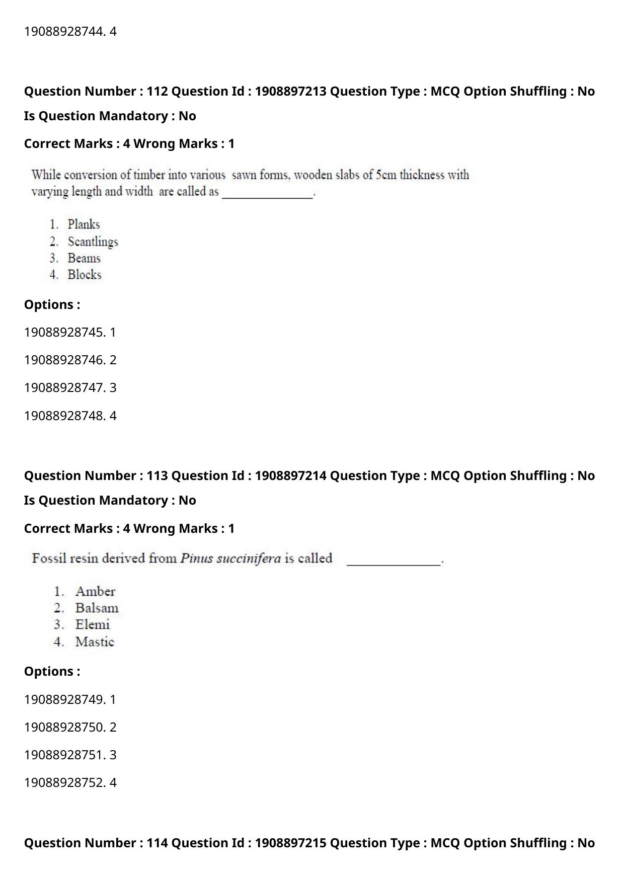 ICAR AIEEA PG 2021 FORESTRY AGROFORESTRY SILVICULTURE Question Paper - Page 58