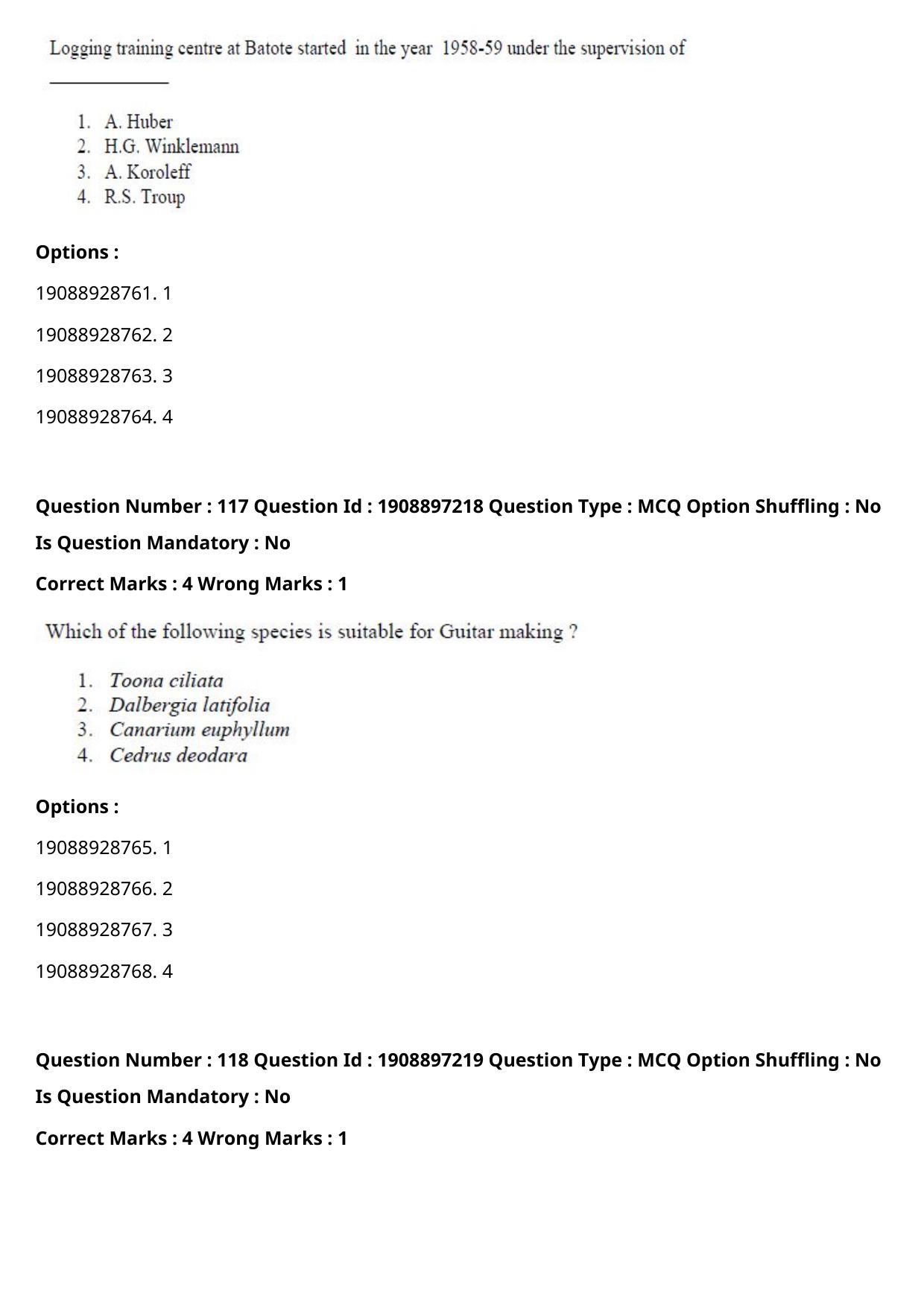 ICAR AIEEA PG 2021 FORESTRY AGROFORESTRY SILVICULTURE Question Paper - Page 60
