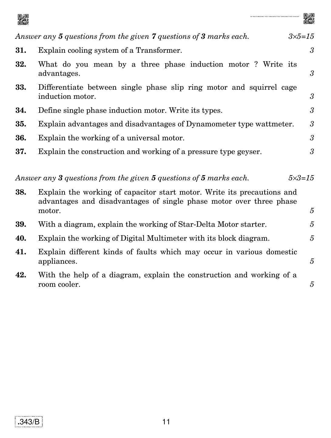 CBSE Class 12 Electrical Technology 2020 Compartment Question Paper - Page 11
