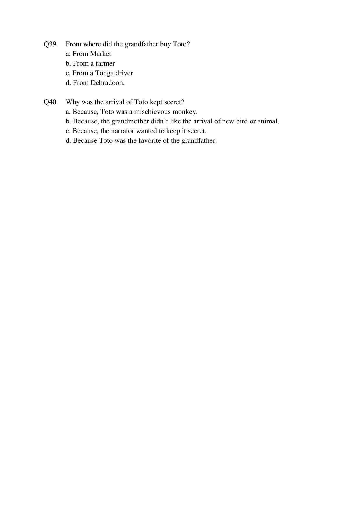 JAC Board Class 9th 2022 Term 1 English Set 2 Model Paper - Page 6