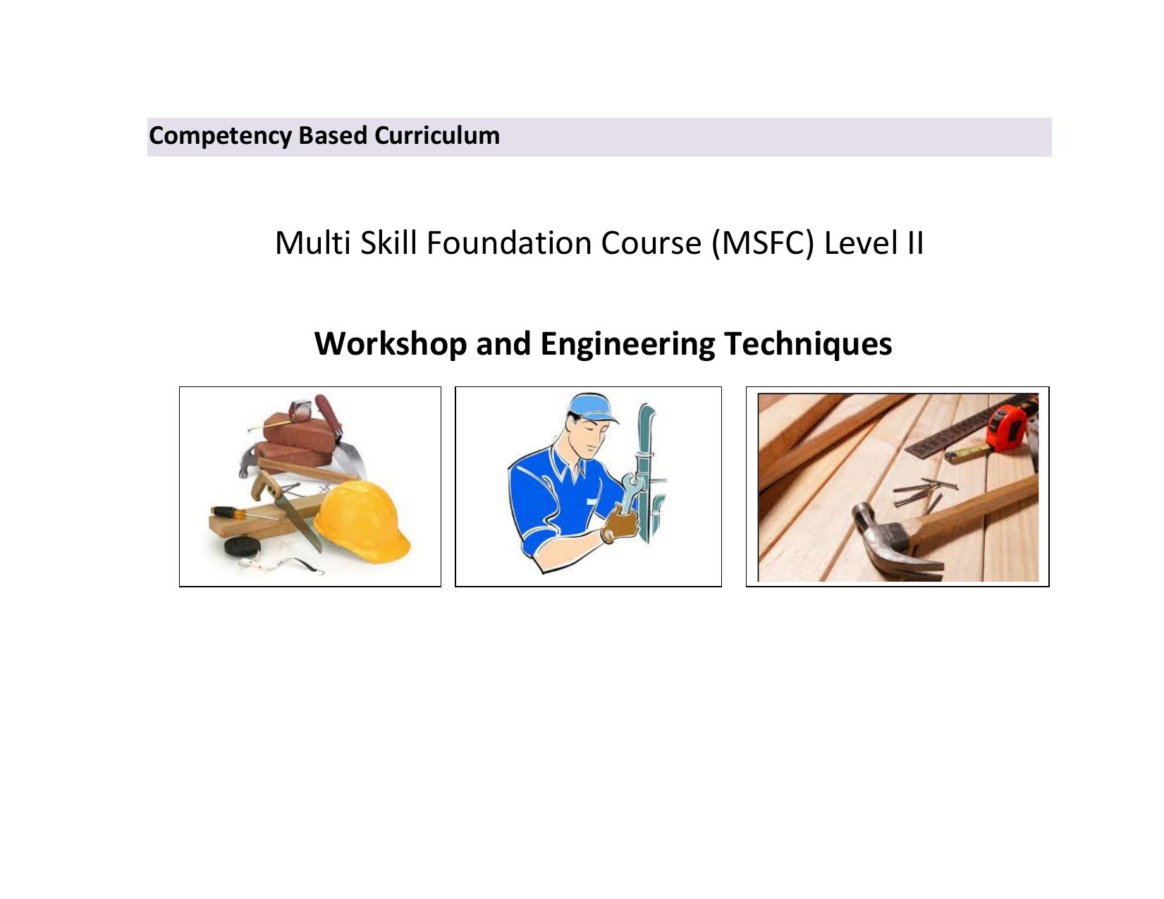 Maharashtra SSC Multi Skill Foundation Course (MSFC) Level I Syllabus - Page 60