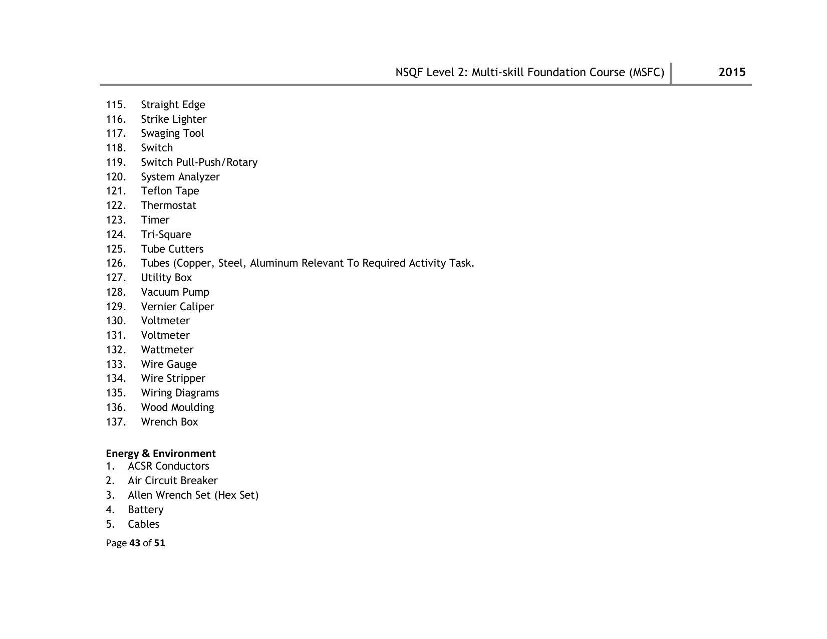 Maharashtra SSC Multi Skill Foundation Course (MSFC) Level I Syllabus - Page 96