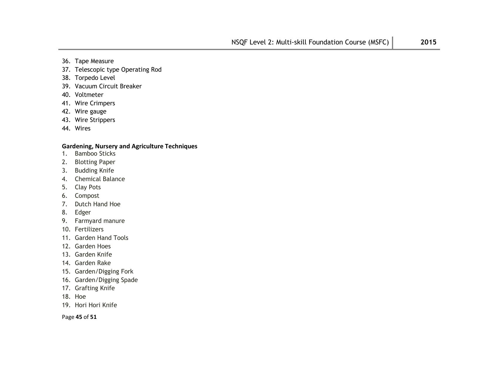 Maharashtra SSC Multi Skill Foundation Course (MSFC) Level I Syllabus - Page 98