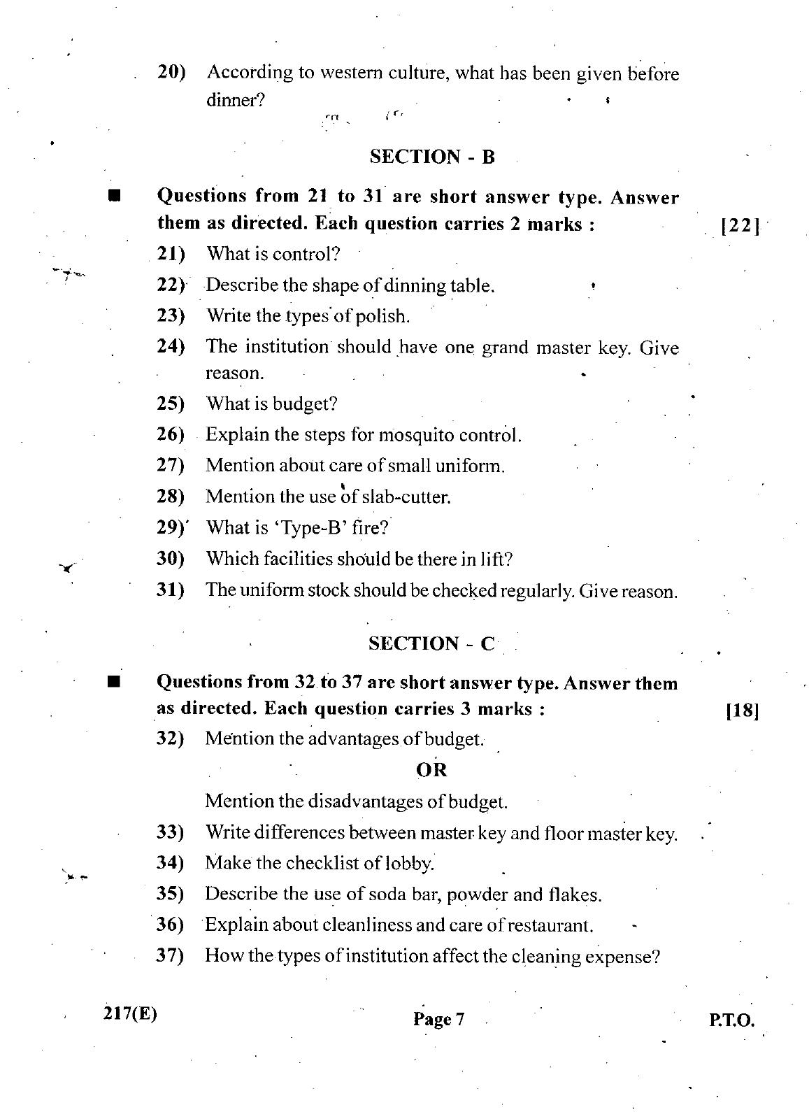 Gujarat Board Class 12th Question Paper March 2019: 217 (GE) - Page 3