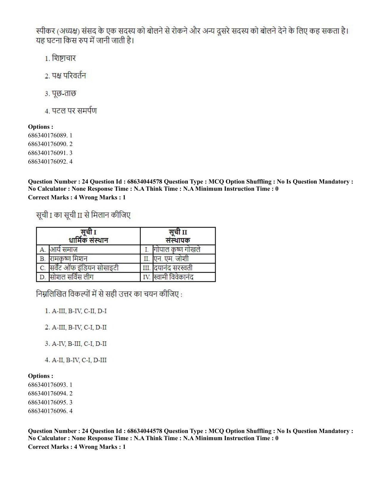 CUET PG 2023: ACQP25 - Vyakaran (BHU) (Hin)- Shift 3 (30-06-2023) Question Paper - Page 37