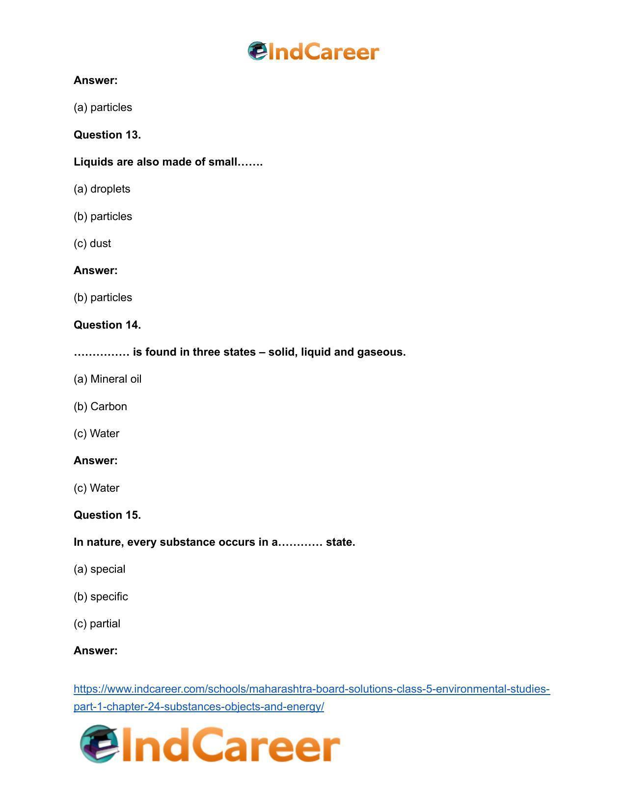 Maharashtra Board Solutions Class 5-Environmental Studies (Part 1): Chapter 24- Substances, Objects and Energy - Page 9