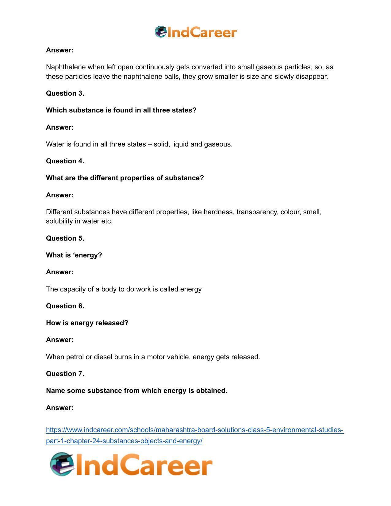 Maharashtra Board Solutions Class 5-Environmental Studies (Part 1): Chapter 24- Substances, Objects and Energy - Page 17