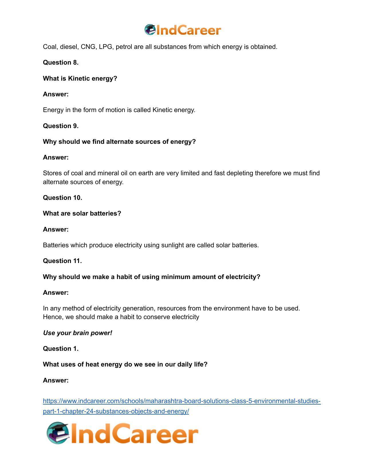 Maharashtra Board Solutions Class 5-Environmental Studies (Part 1): Chapter 24- Substances, Objects and Energy - Page 18