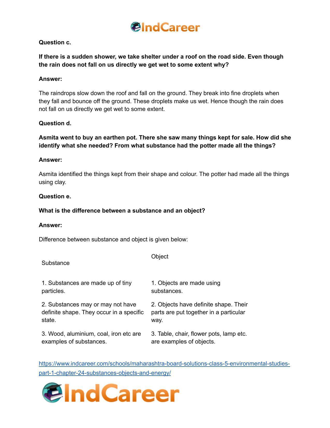 Maharashtra Board Solutions Class 5-Environmental Studies (Part 1): Chapter 24- Substances, Objects and Energy - Page 21