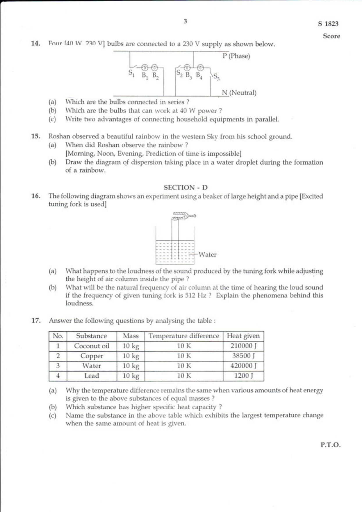 Kerala SSLC 2018 Physics (EM) Question Paper - Page 3