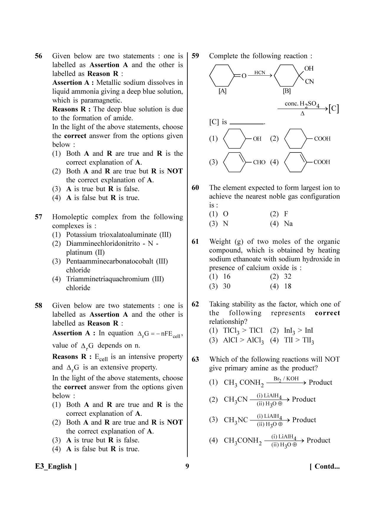 NEET 2023 G5 Official Answer Key - Page 9
