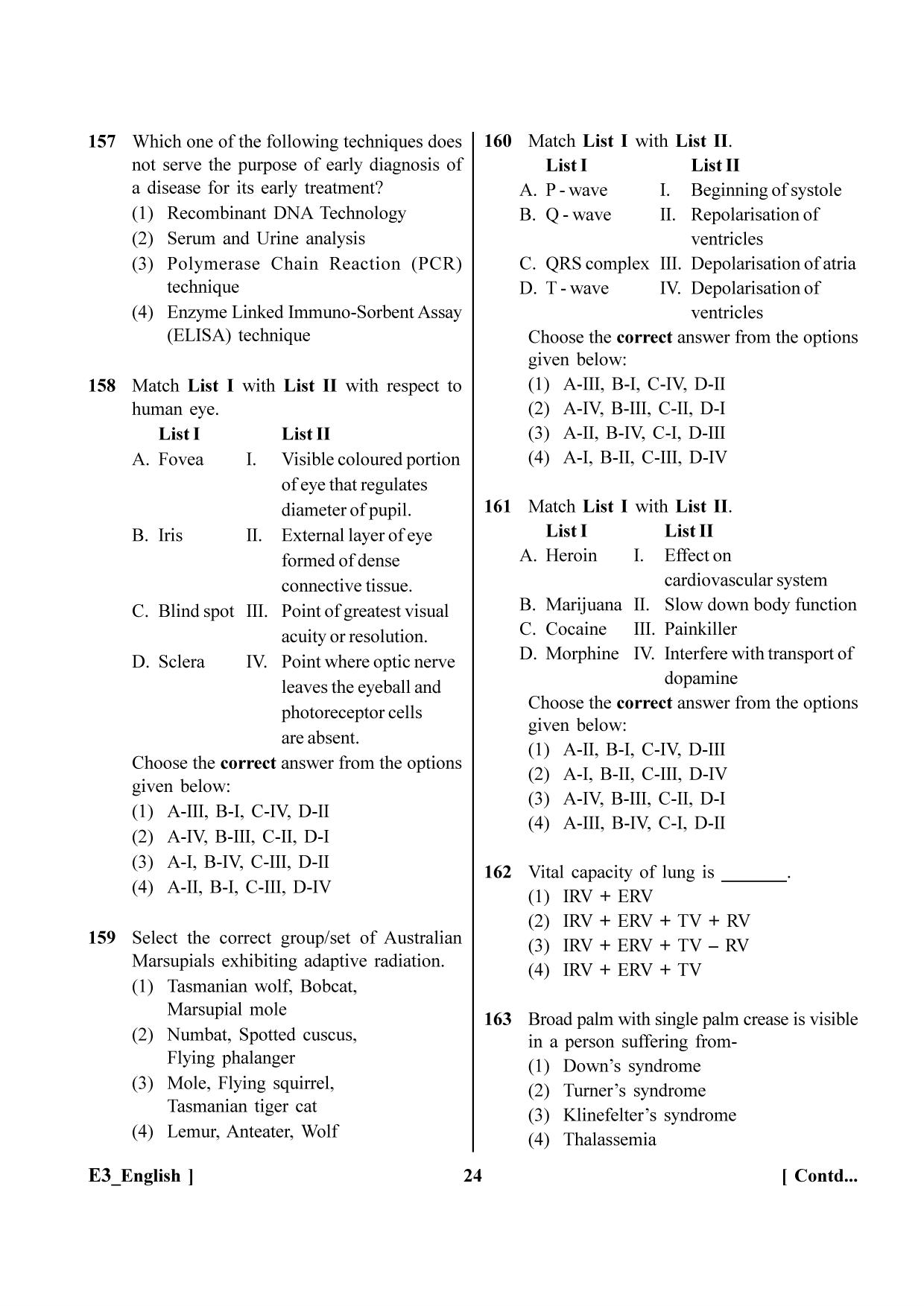 NEET 2023 G5 Official Answer Key - Page 24