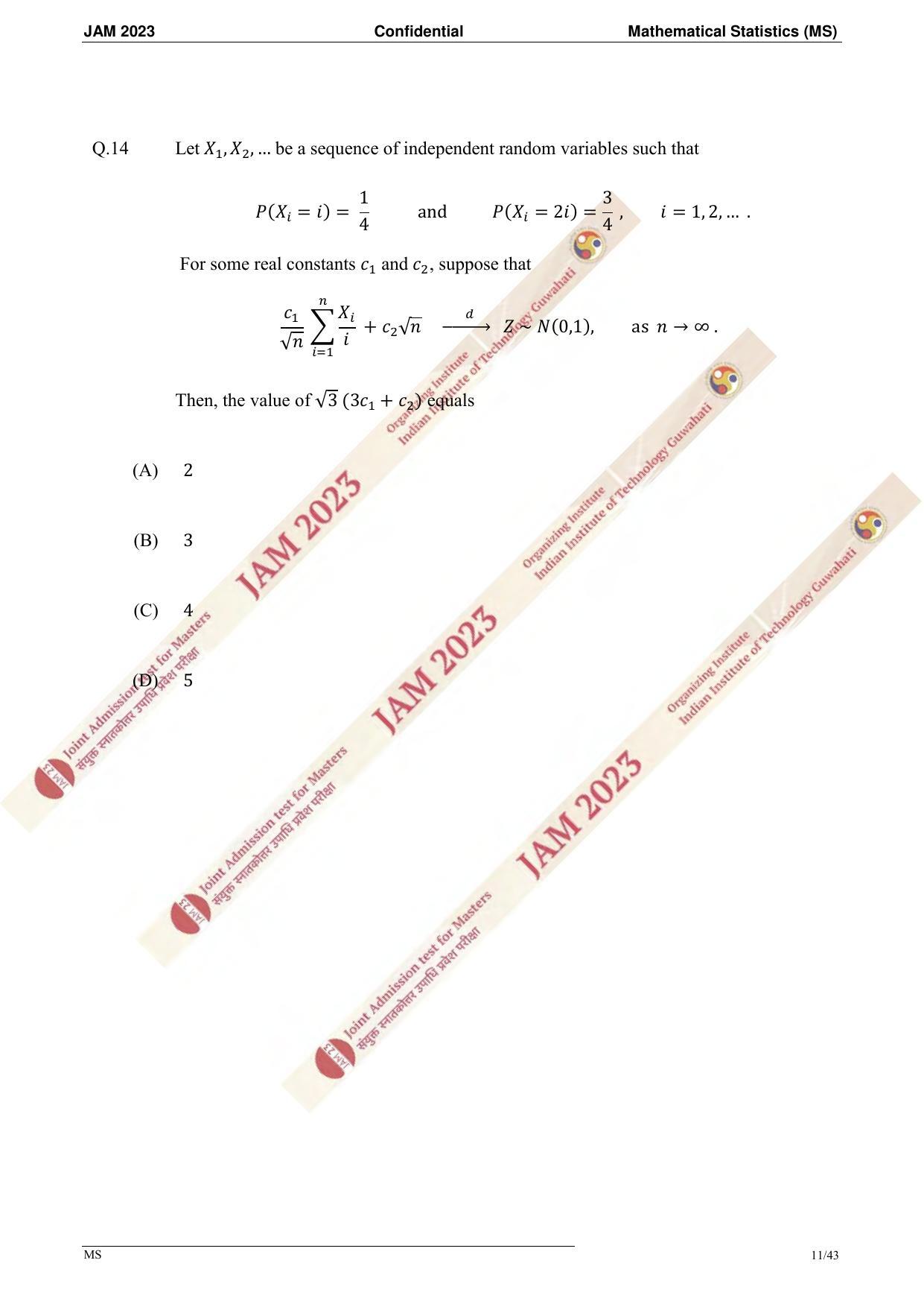 JAM 2023: MS Question Paper - Page 9