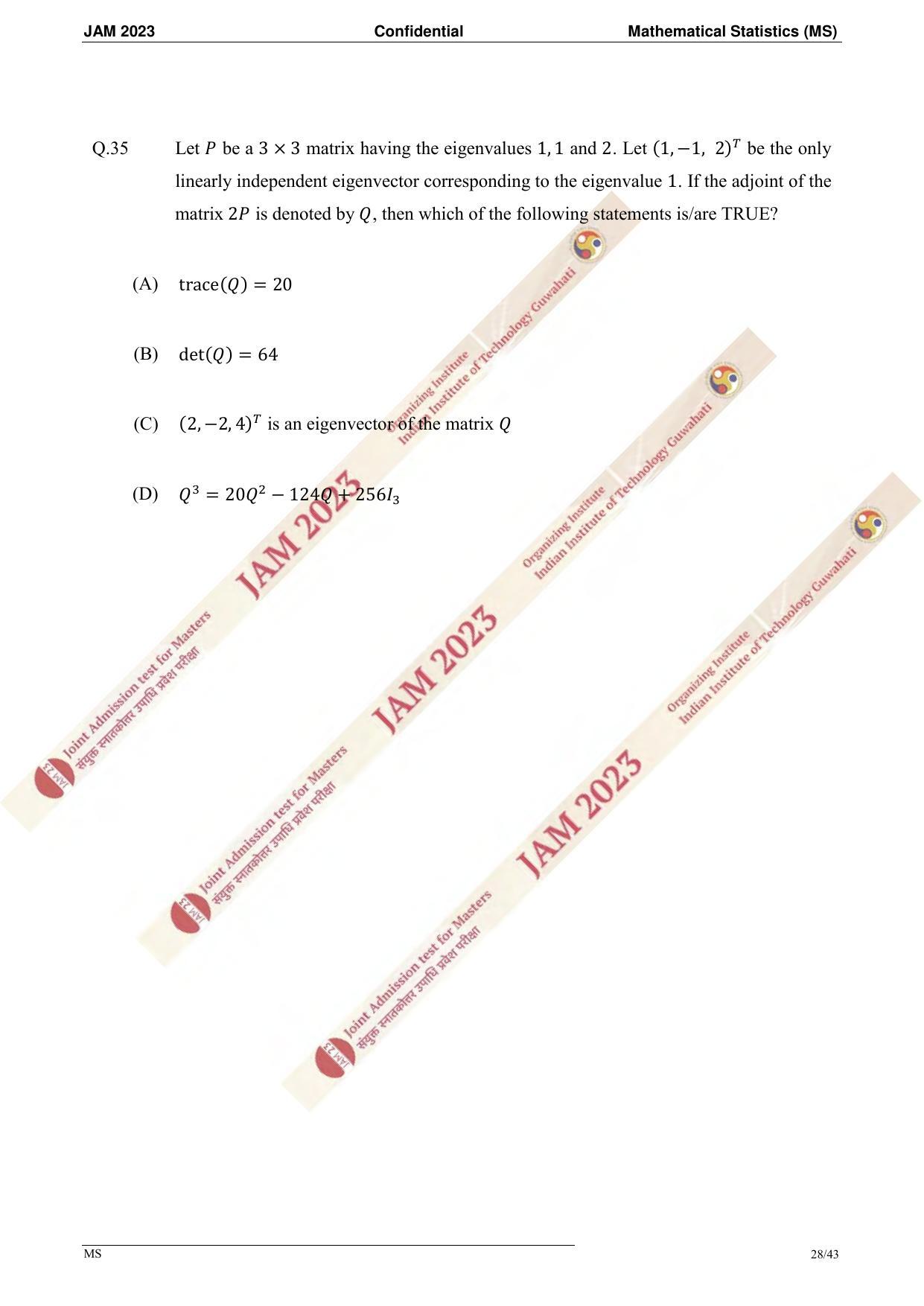 JAM 2023: MS Question Paper - Page 26