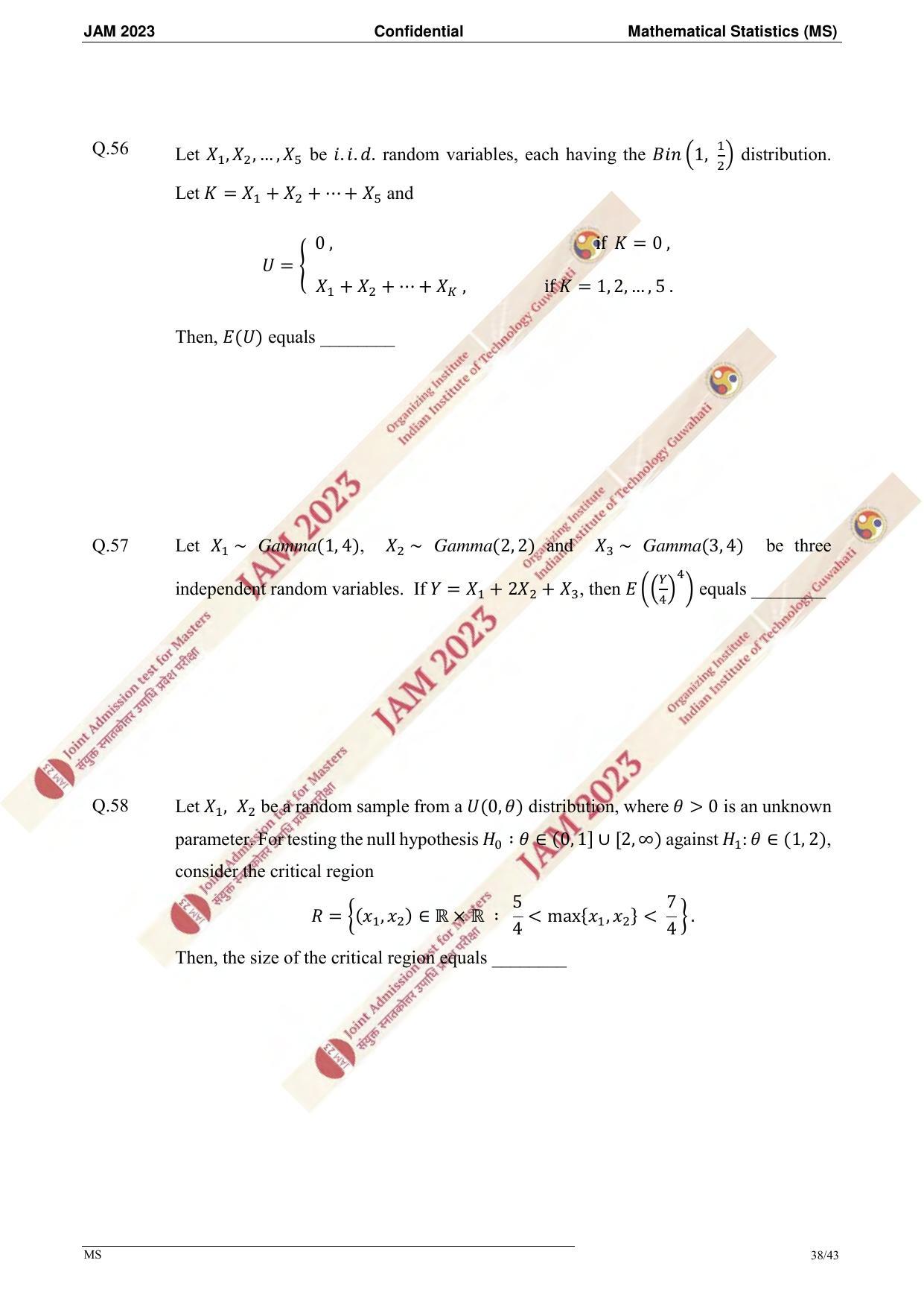 JAM 2023: MS Question Paper - Page 36