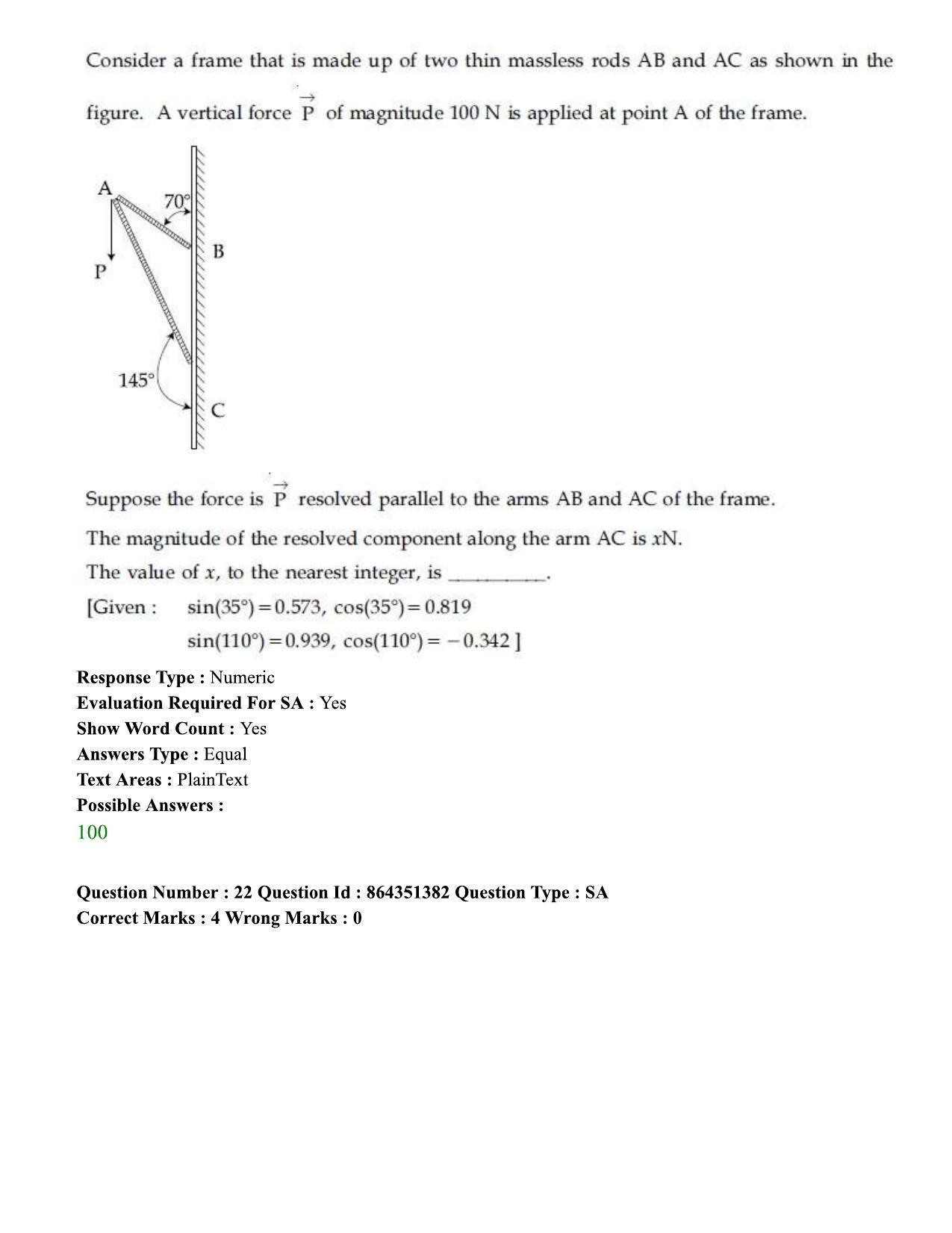JEE Mains 2021: BTech EM (Shift 1) 16-03-2021 Question Paper - Page 26