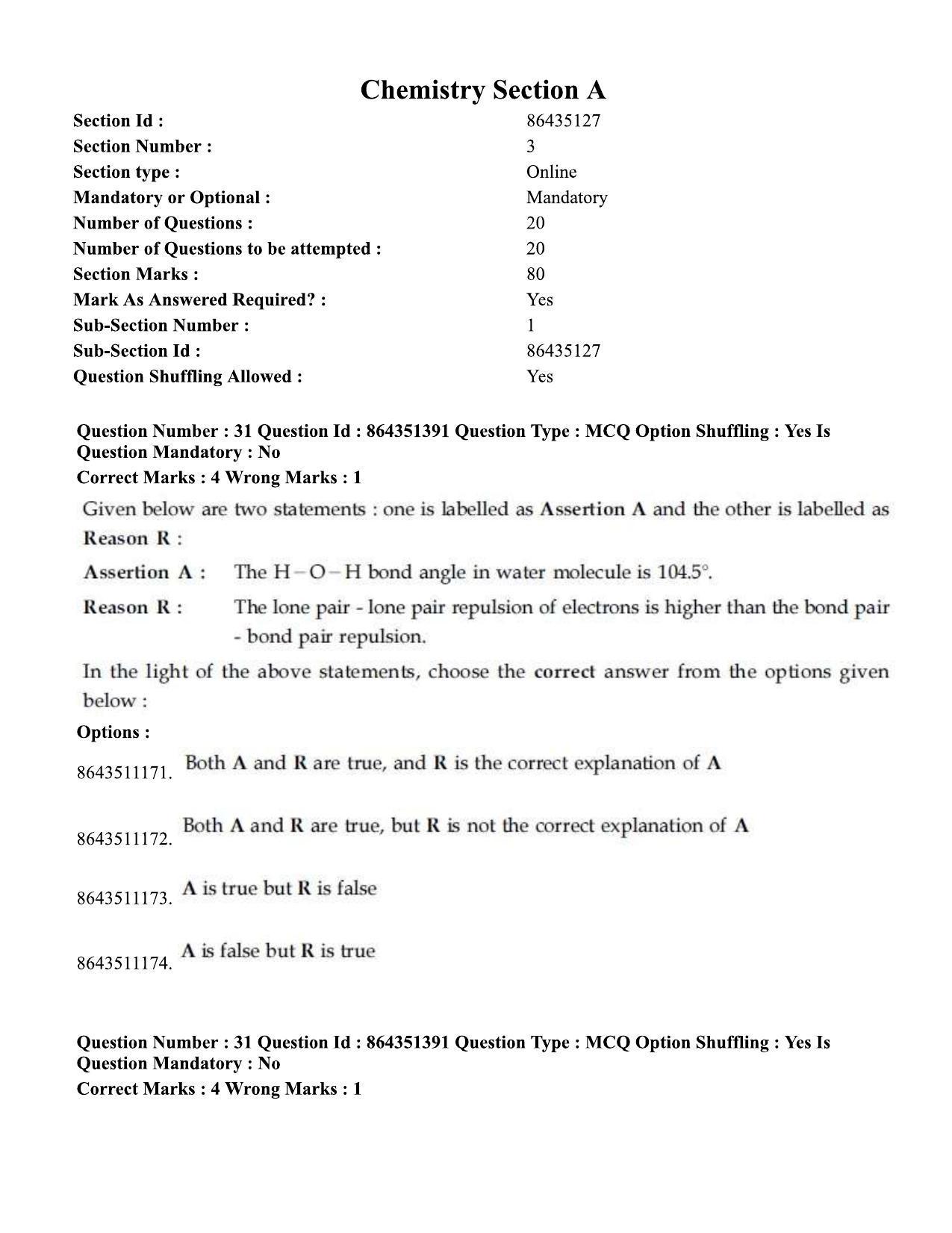 JEE Mains 2021: BTech EM (Shift 1) 16-03-2021 Question Paper - Page 37