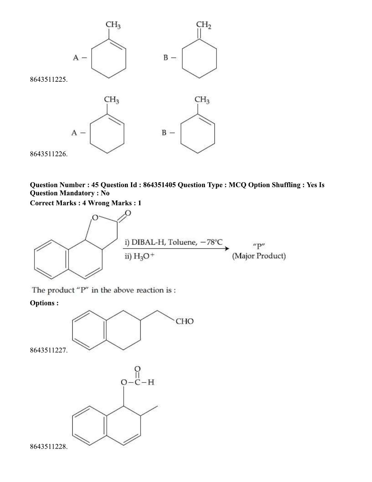 JEE Mains 2021: BTech EM (Shift 1) 16-03-2021 Question Paper - Page 52