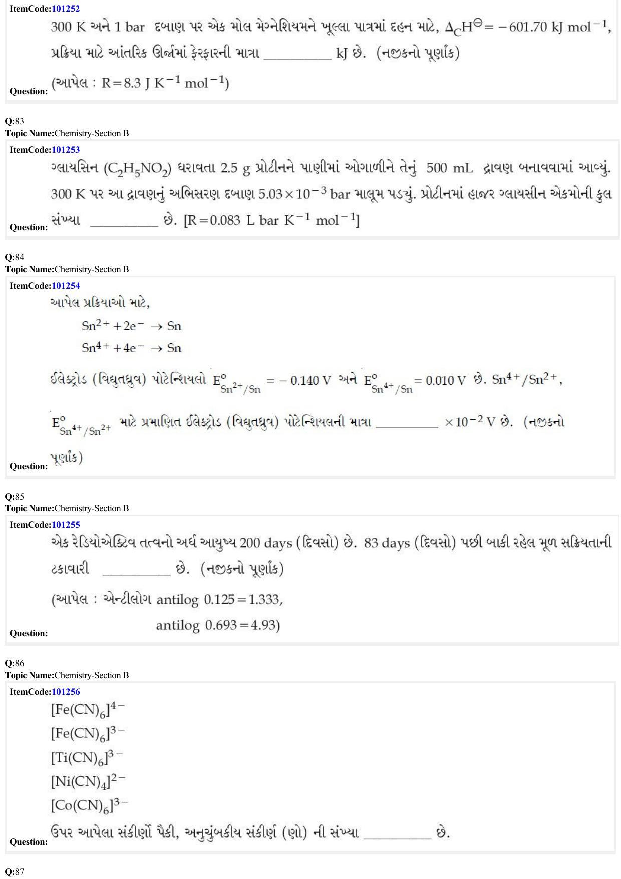 JEE Mains 2022: BTech Gujarati (Shift 2) 28-06-2022 Question Paper - Page 28