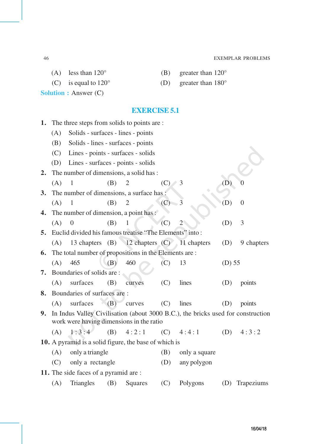 NCERT Exemplar Book for Class 9 Maths: Chapter 5 Introduction to Euclid’s Geometry - Page 4
