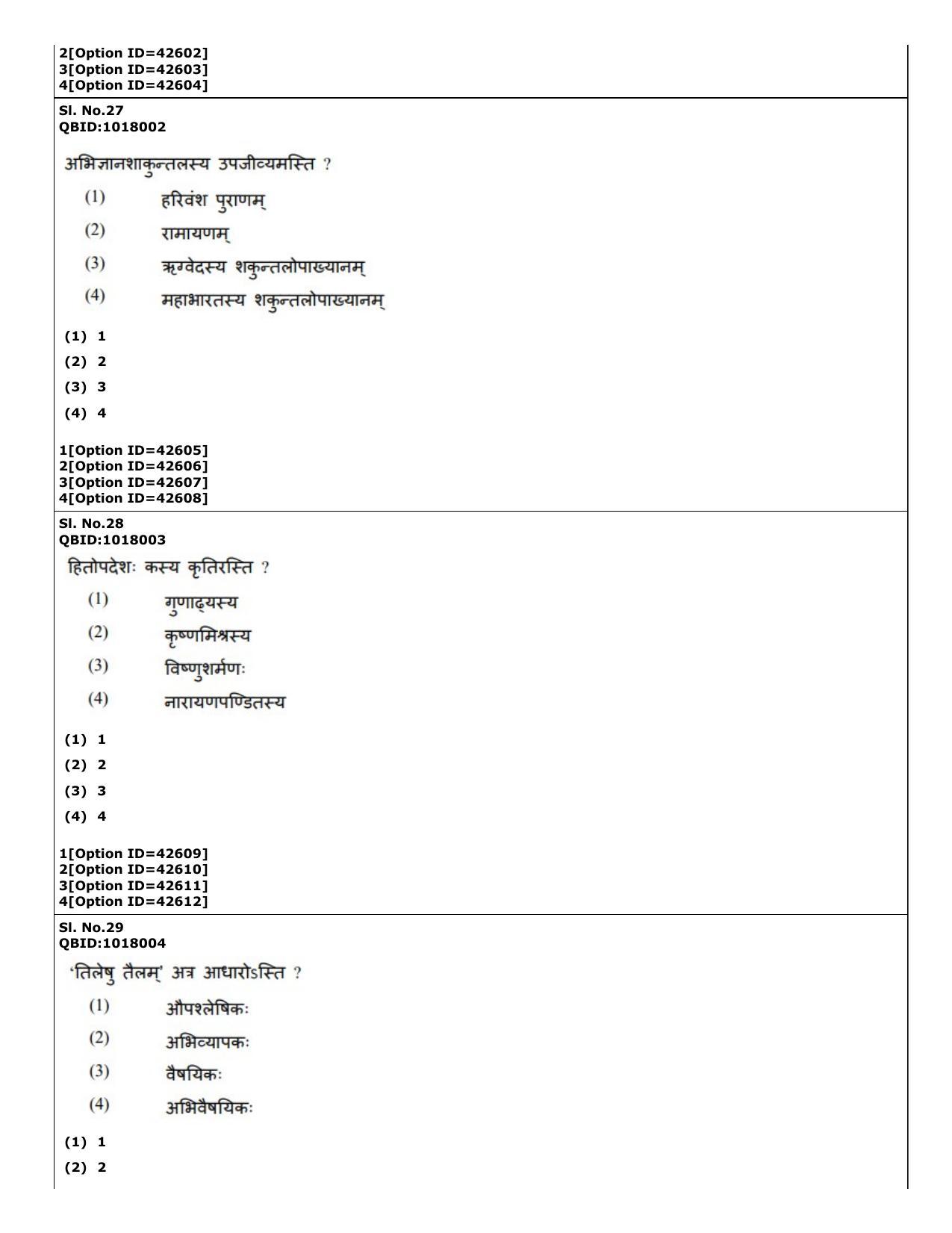 CUET (PG) 2022: PGQP-14 Sanskrit (11-09-2022) Question Paper - Page 19