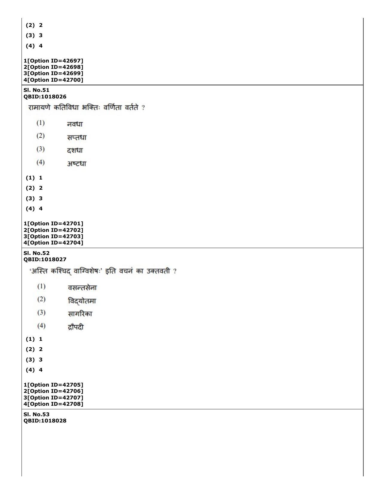 CUET (PG) 2022: PGQP-14 Sanskrit (11-09-2022) Question Paper - Page 28