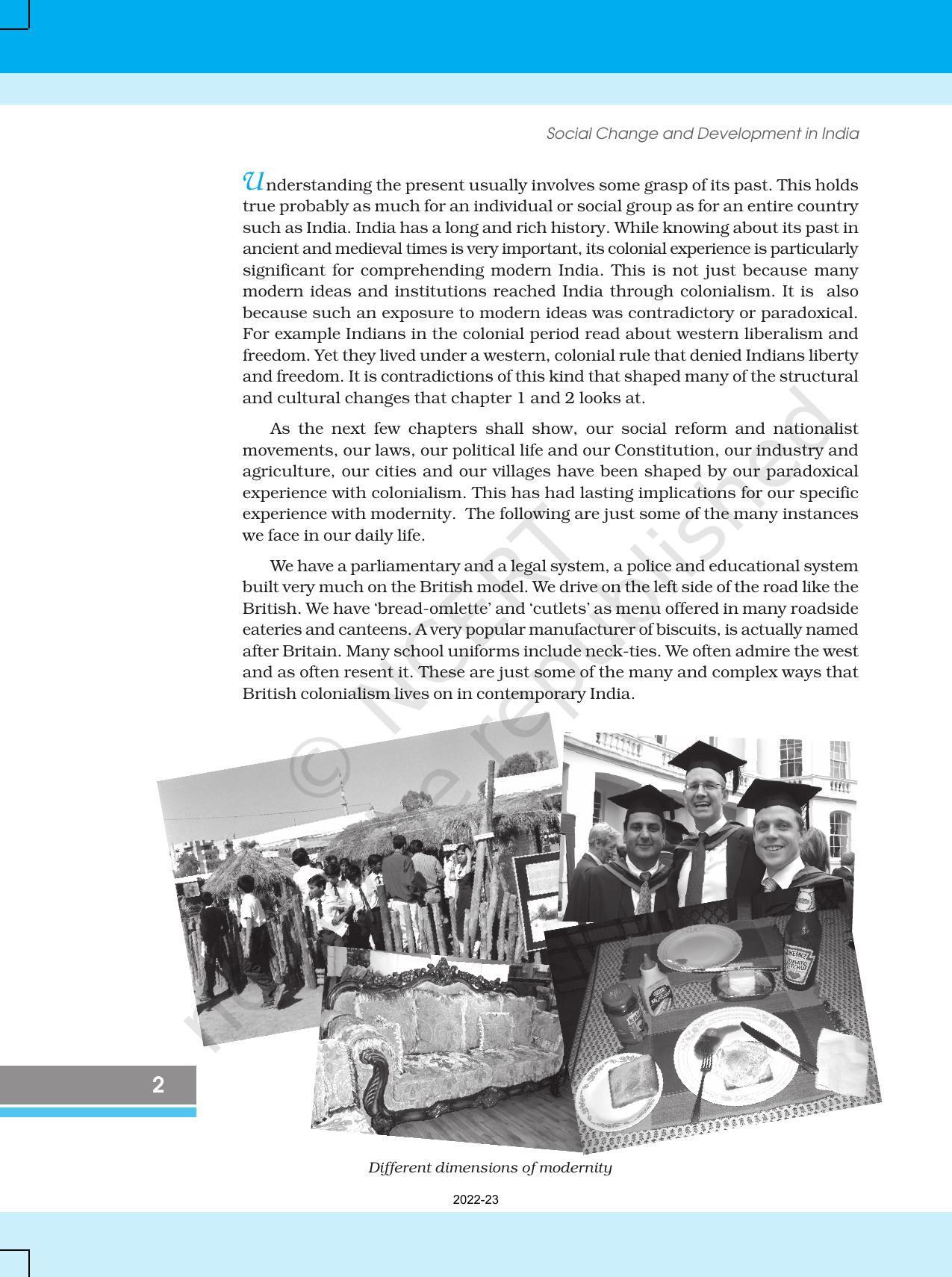 NCERT Book for Class 12 Sociology (Social Change and Development in India) Chapter 1 Structural Change - Page 2