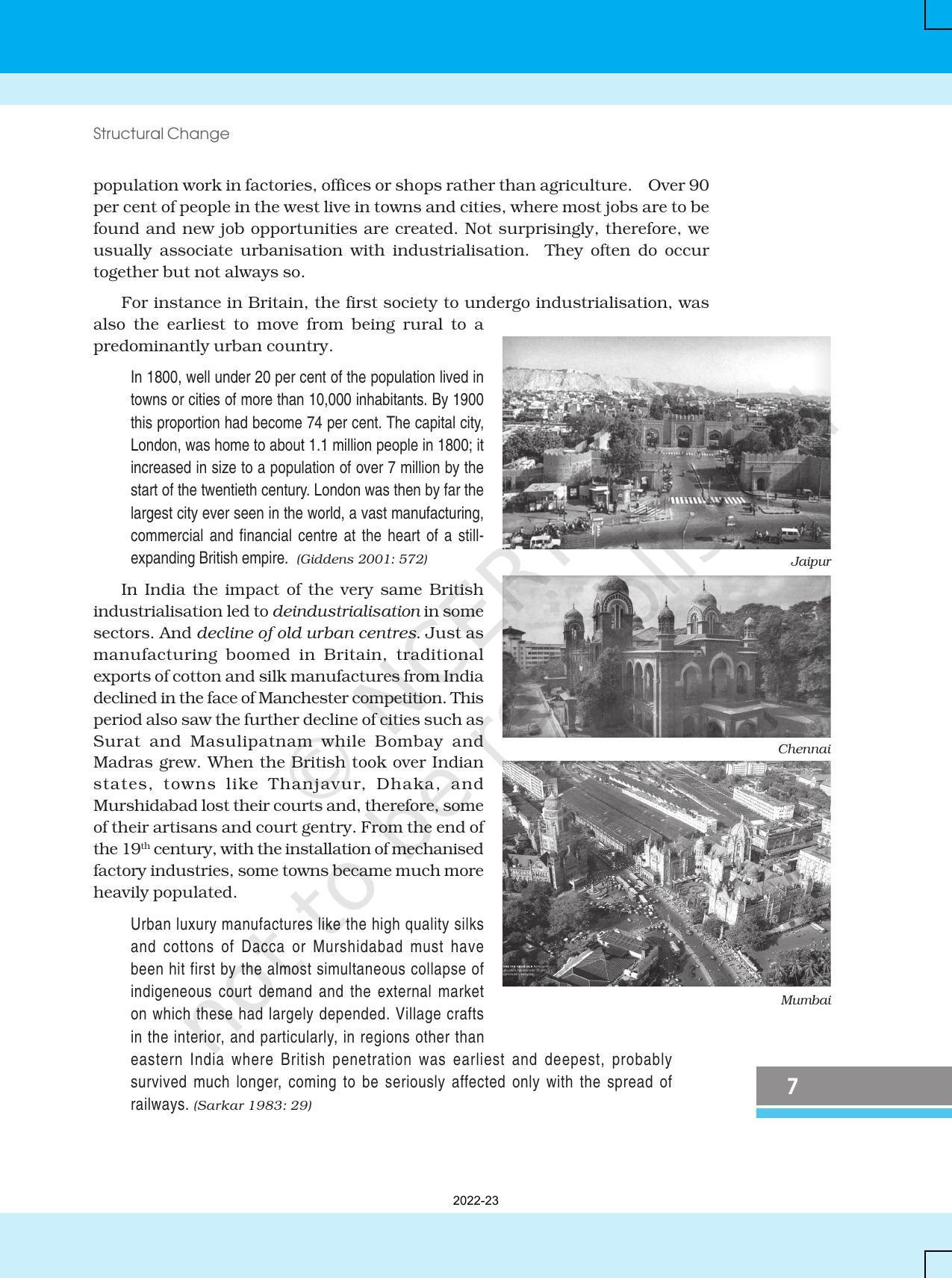 NCERT Book for Class 12 Sociology (Social Change and Development in India) Chapter 1 Structural Change - Page 7