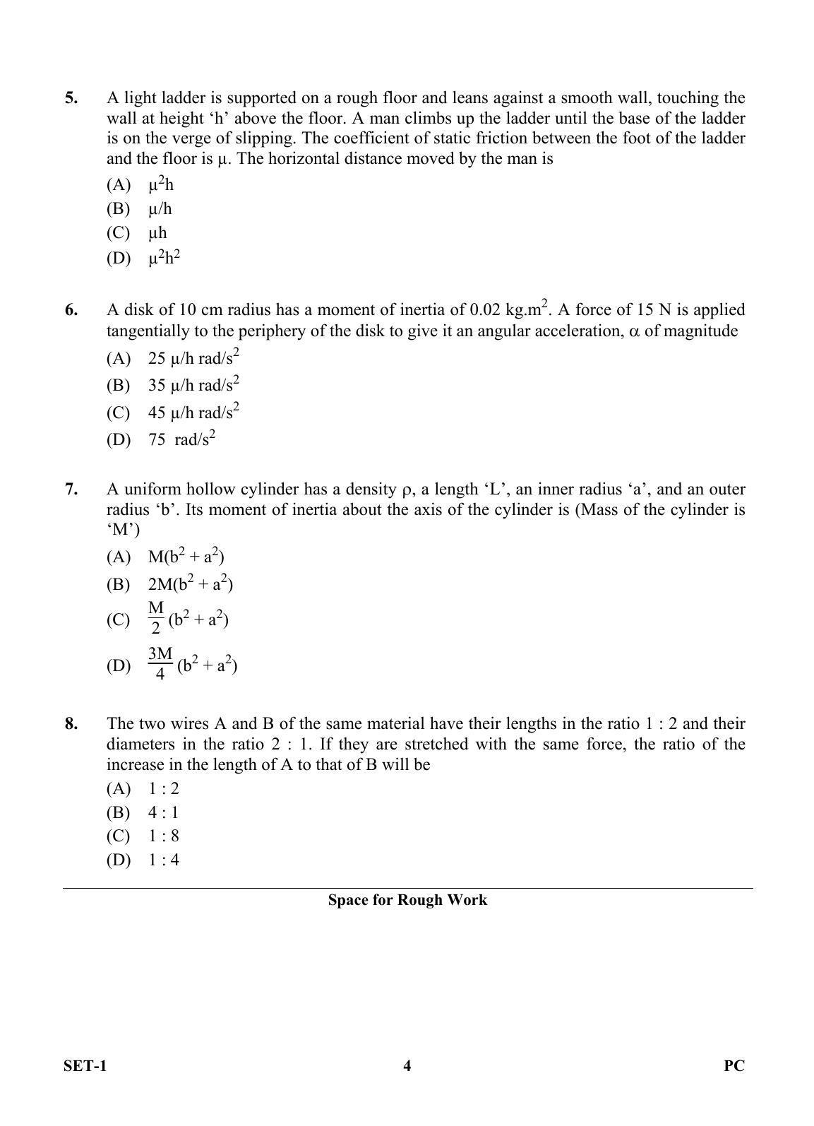 OJEE 2013 Physics / Chemistry Set 1 Question Paper - Page 3