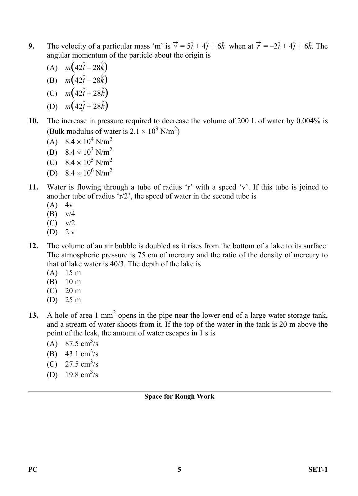 OJEE 2013 Physics / Chemistry Set 1 Question Paper - Page 4