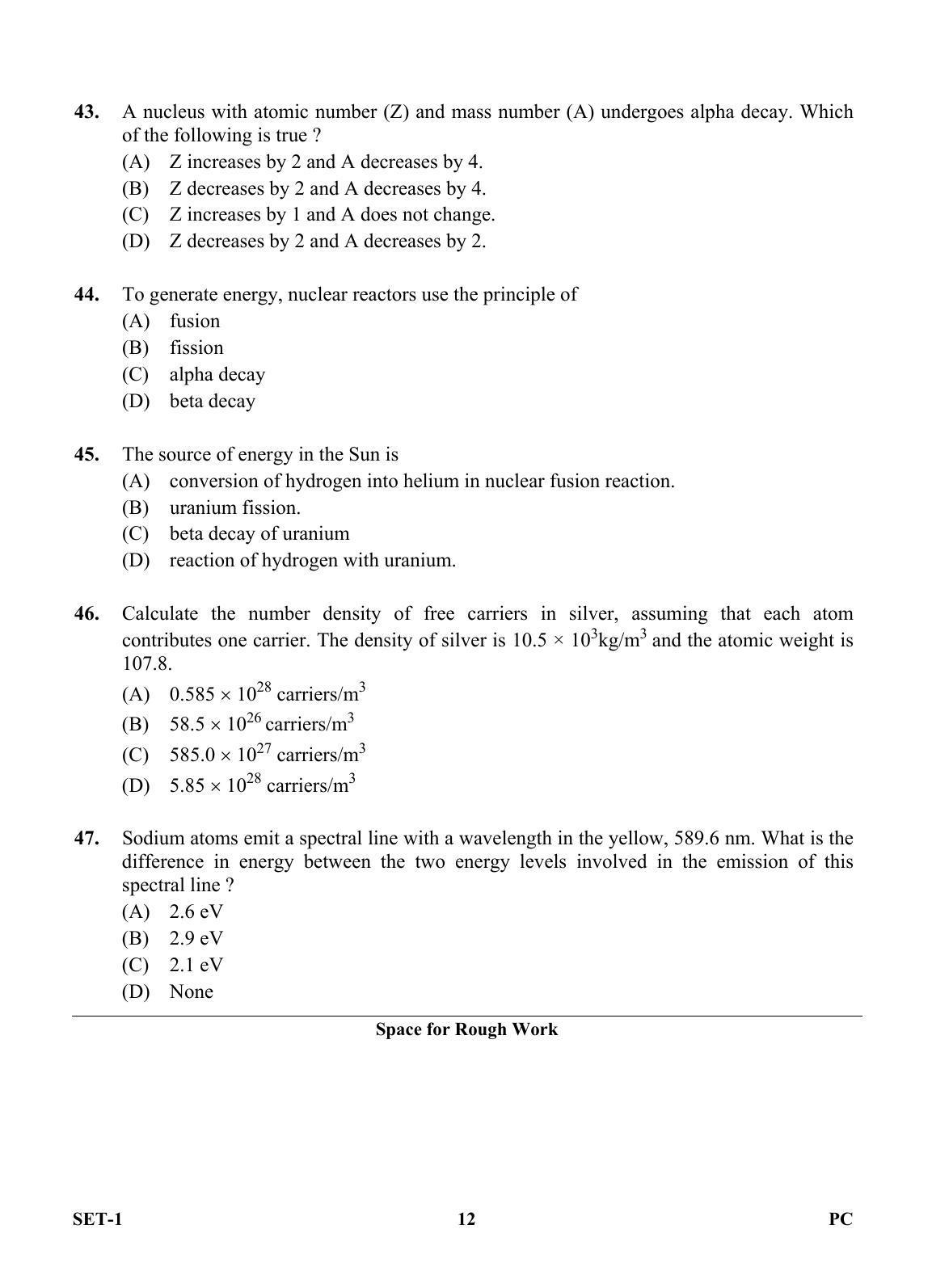 OJEE 2013 Physics / Chemistry Set 1 Question Paper - Page 11