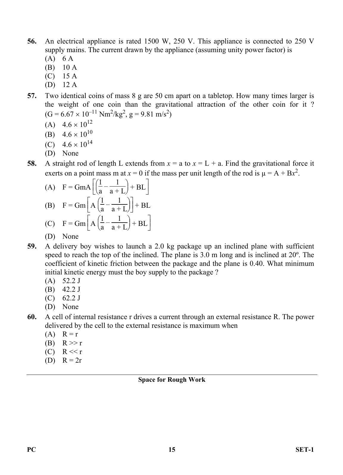 OJEE 2013 Physics / Chemistry Set 1 Question Paper - Page 14