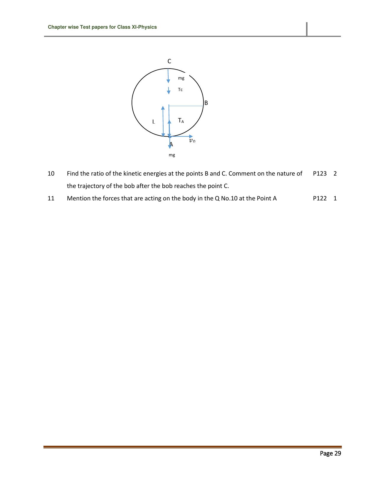 CBSE Worksheets for Class 11 Physics Work Energy and Power Assignment 2 - Page 2