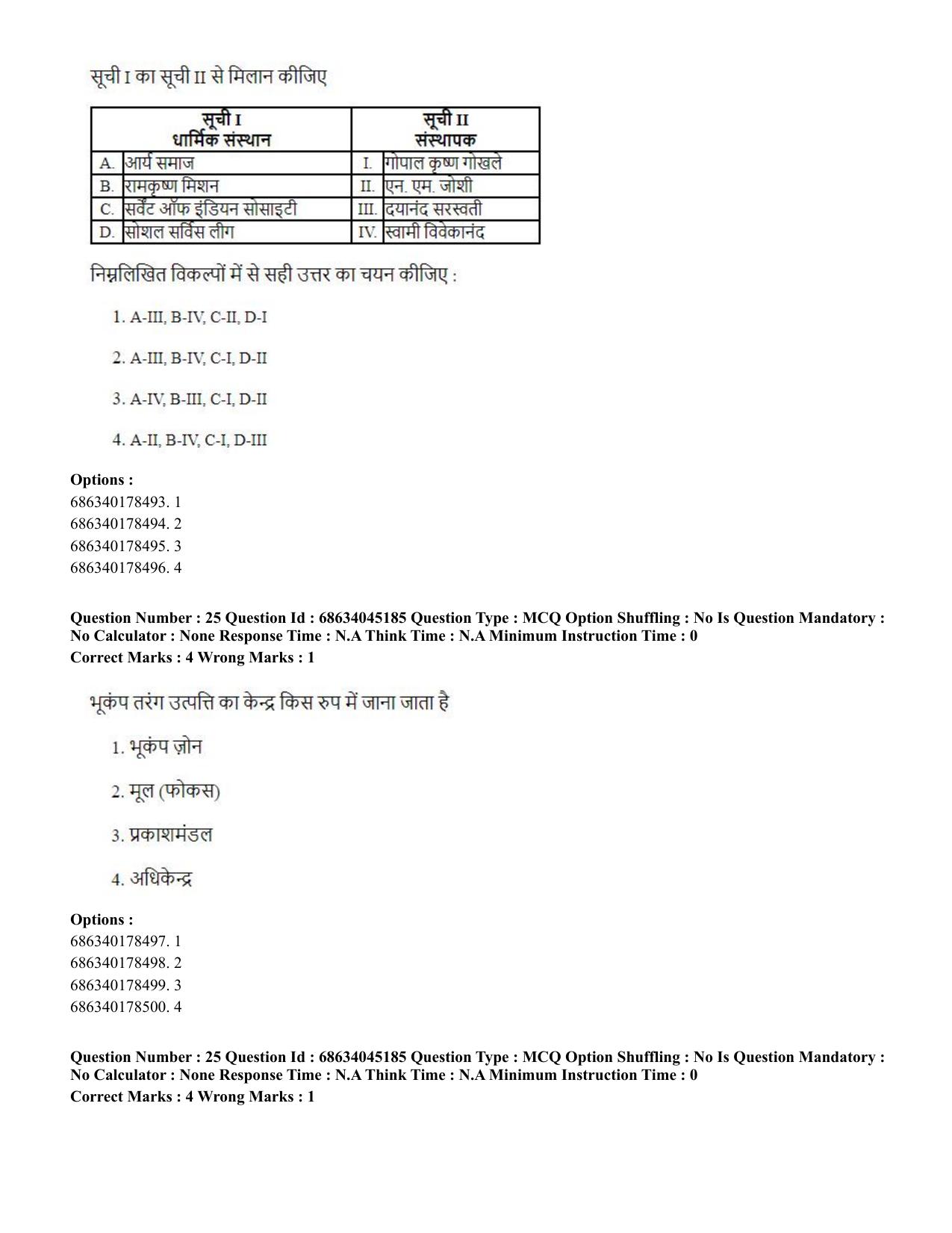 CUET PG 2023: COQP21 – Yoga (Hin)-shift 3 (30-06-2023) Question Paper - Page 26