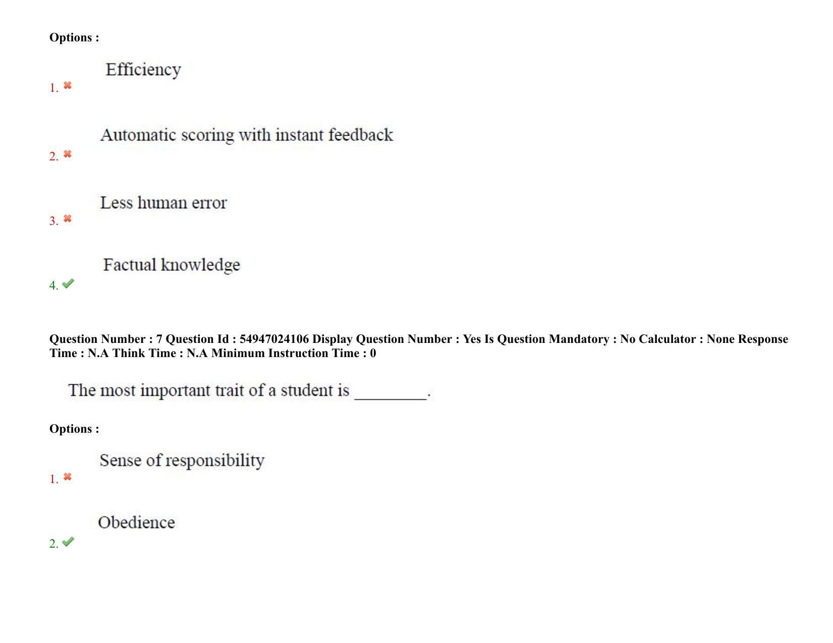 AP RCET 2022: Applied Life Sciences -  18-10-2022 (Tuesday) Session-I: Question Paper With keys - Page 6