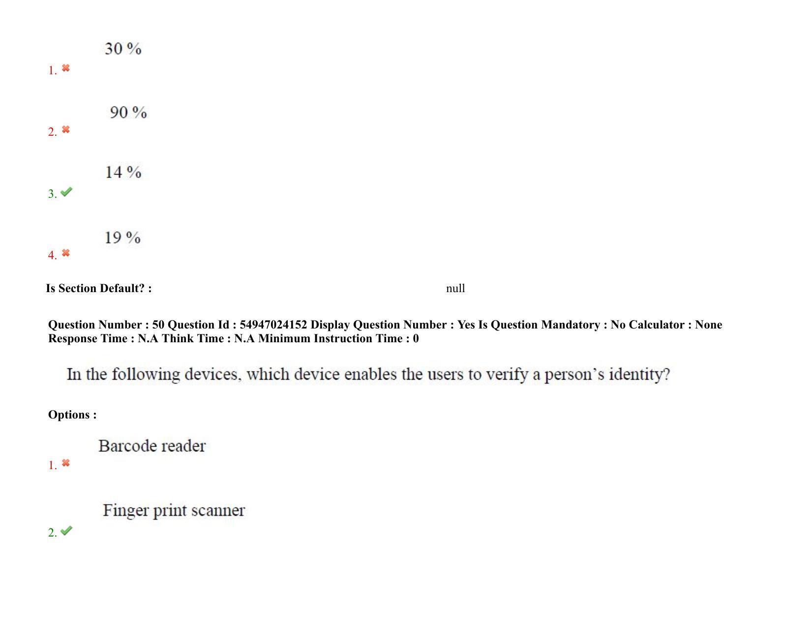 AP RCET 2022: Applied Life Sciences -  18-10-2022 (Tuesday) Session-I: Question Paper With keys - Page 40