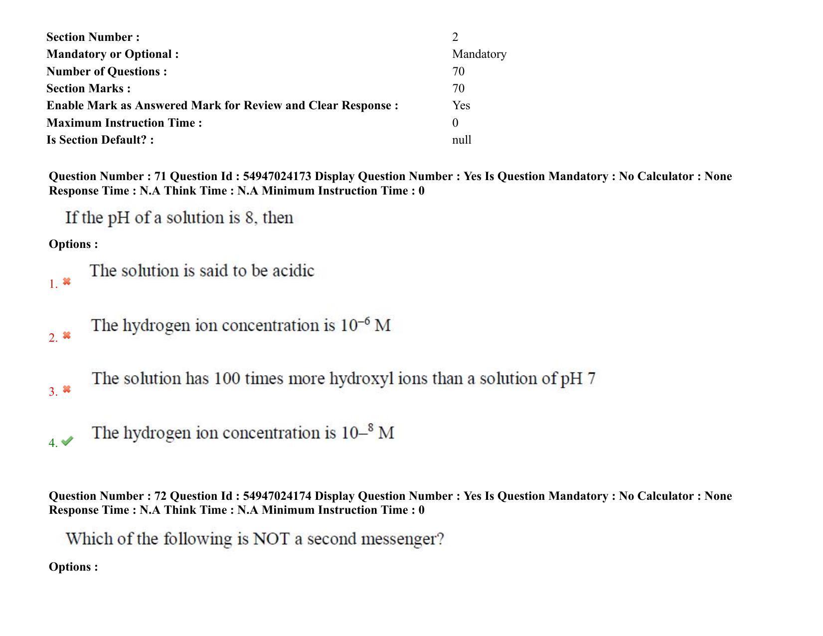 AP RCET 2022: Applied Life Sciences -  18-10-2022 (Tuesday) Session-I: Question Paper With keys - Page 56