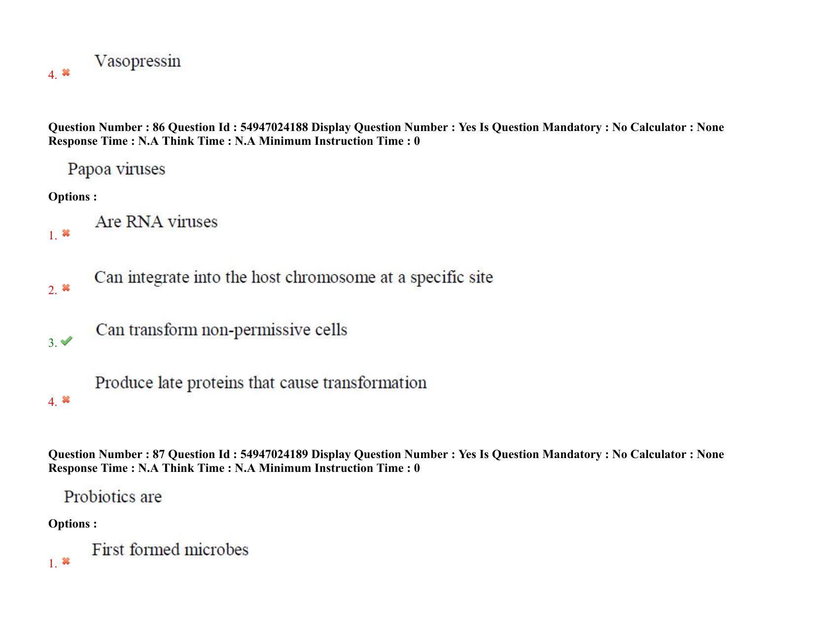 AP RCET 2022: Applied Life Sciences -  18-10-2022 (Tuesday) Session-I: Question Paper With keys - Page 65