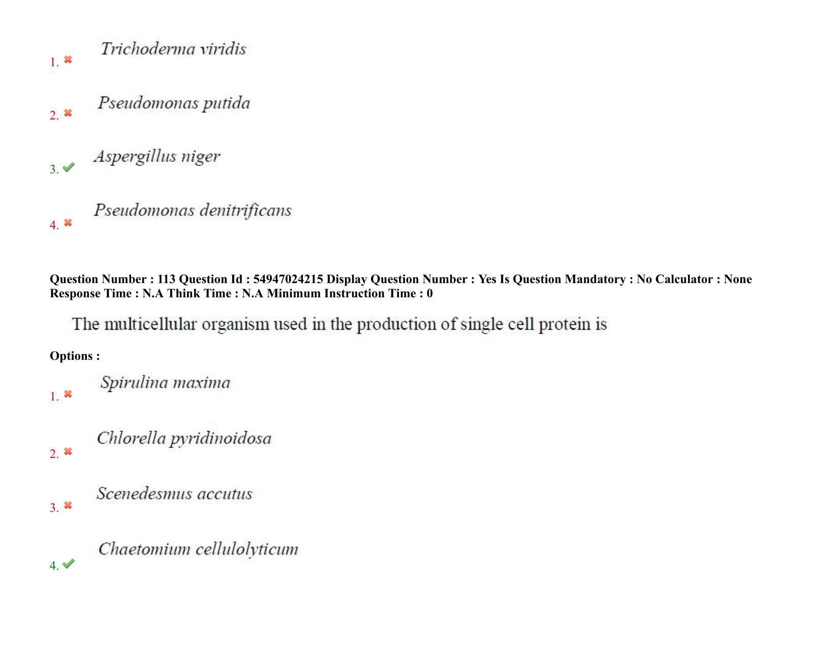 AP RCET 2022: Applied Life Sciences -  18-10-2022 (Tuesday) Session-I: Question Paper With keys - Page 81