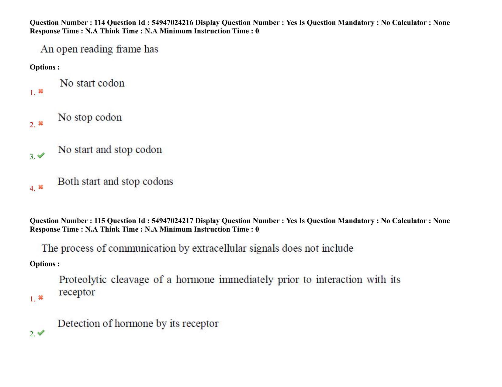 AP RCET 2022: Applied Life Sciences -  18-10-2022 (Tuesday) Session-I: Question Paper With keys - Page 82