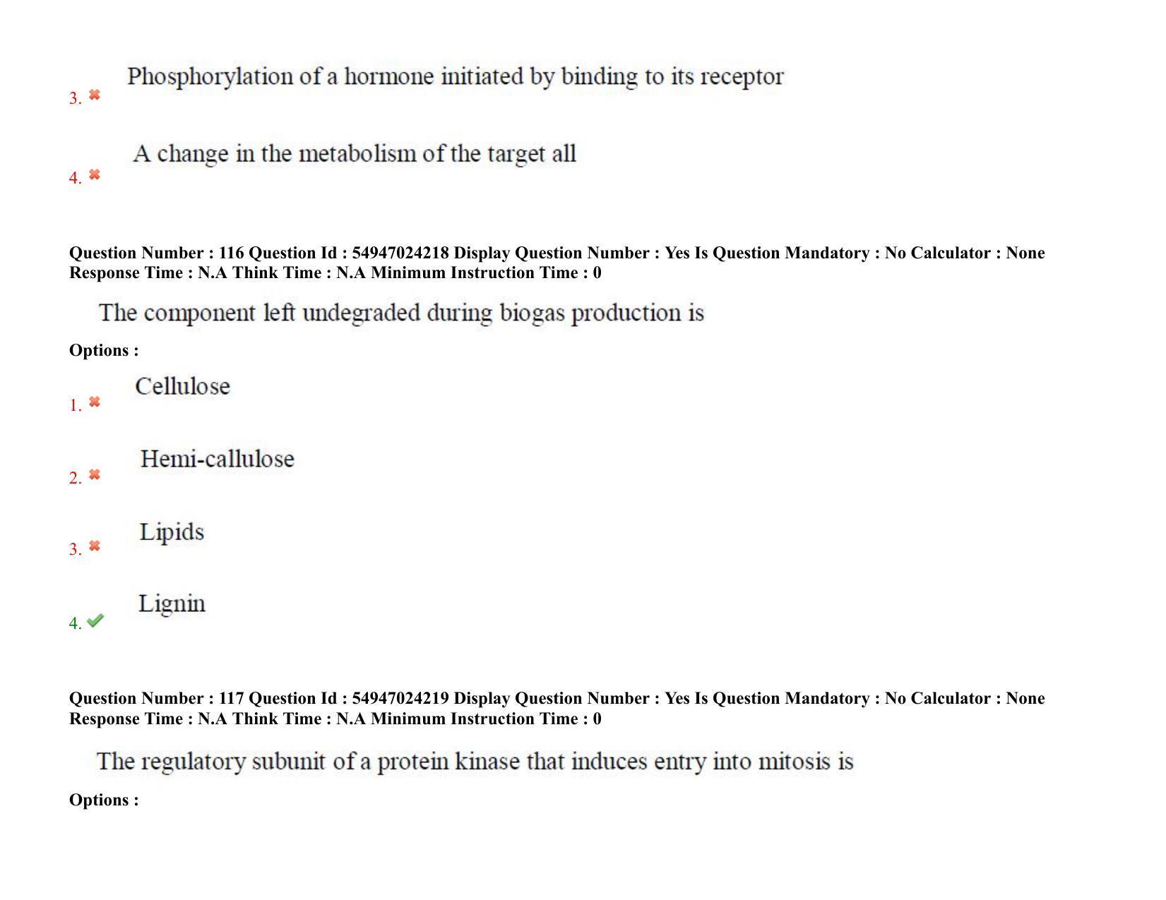 AP RCET 2022: Applied Life Sciences -  18-10-2022 (Tuesday) Session-I: Question Paper With keys - Page 83