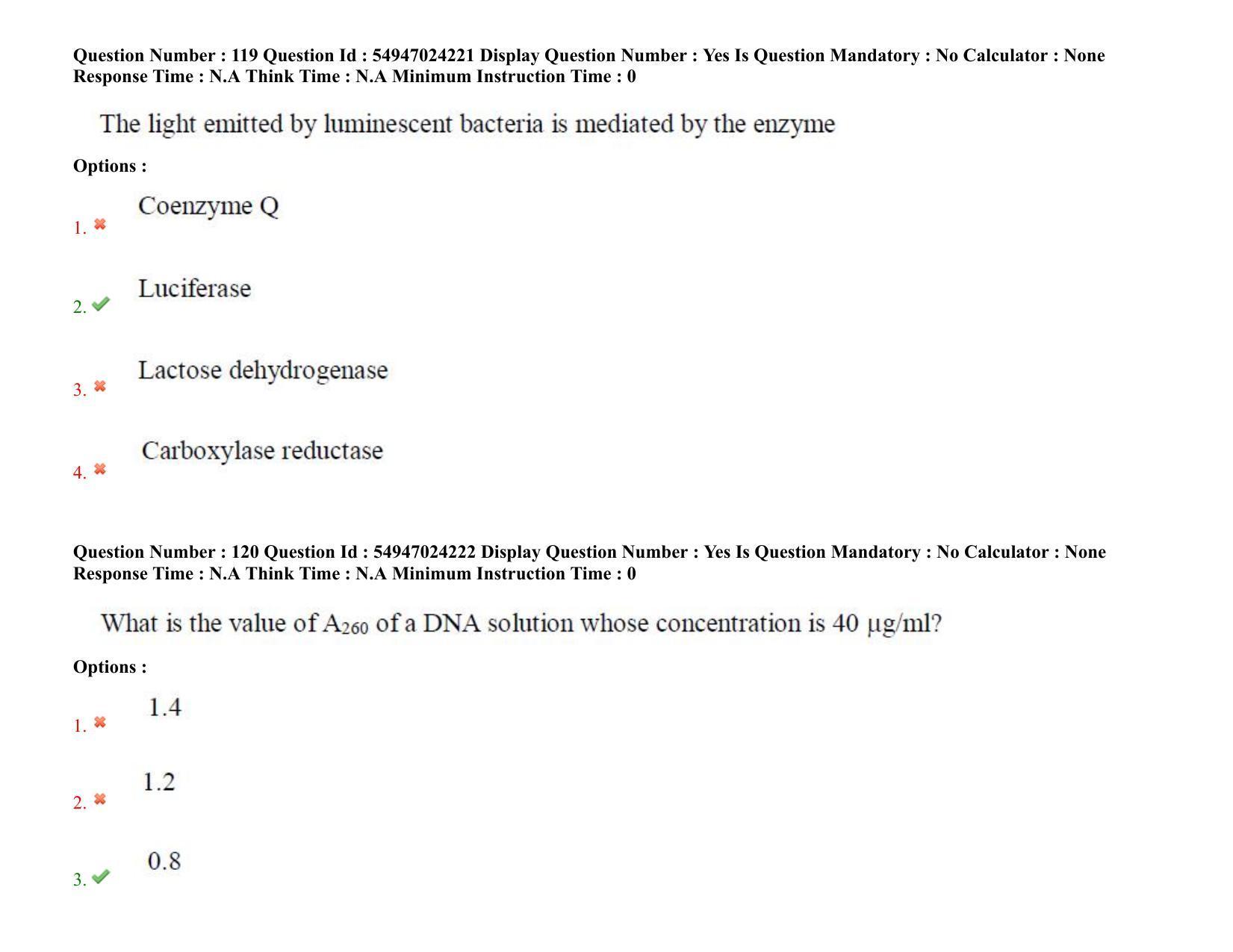AP RCET 2022: Applied Life Sciences -  18-10-2022 (Tuesday) Session-I: Question Paper With keys - Page 85