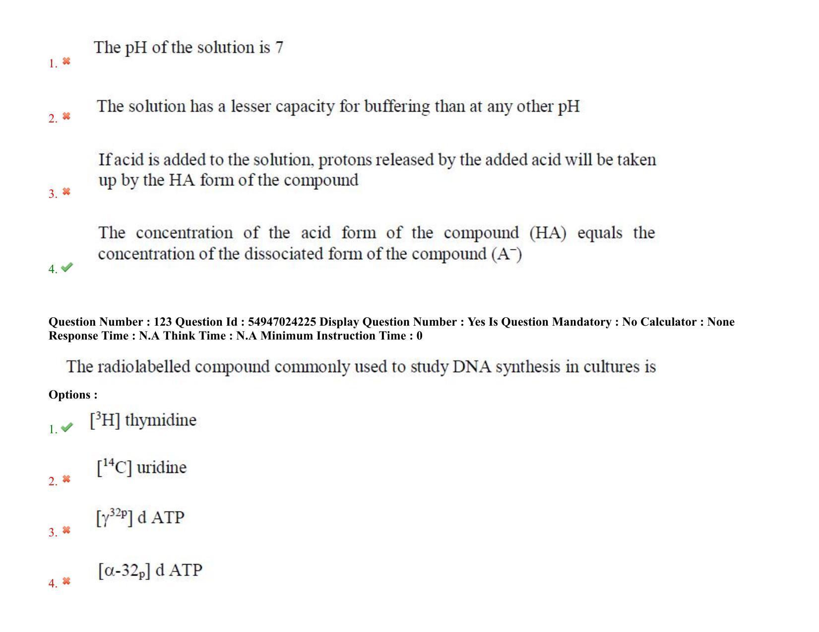 AP RCET 2022: Applied Life Sciences -  18-10-2022 (Tuesday) Session-I: Question Paper With keys - Page 87