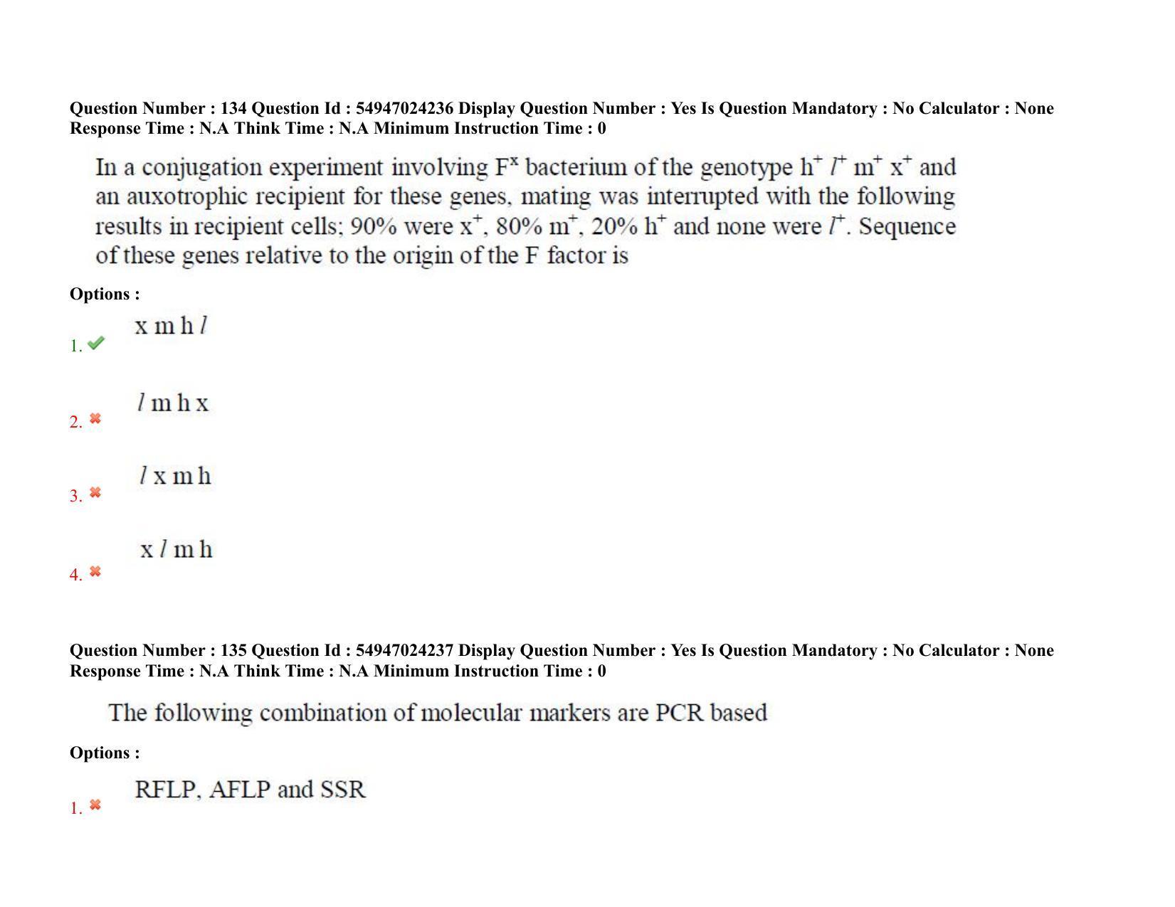 AP RCET 2022: Applied Life Sciences -  18-10-2022 (Tuesday) Session-I: Question Paper With keys - Page 94