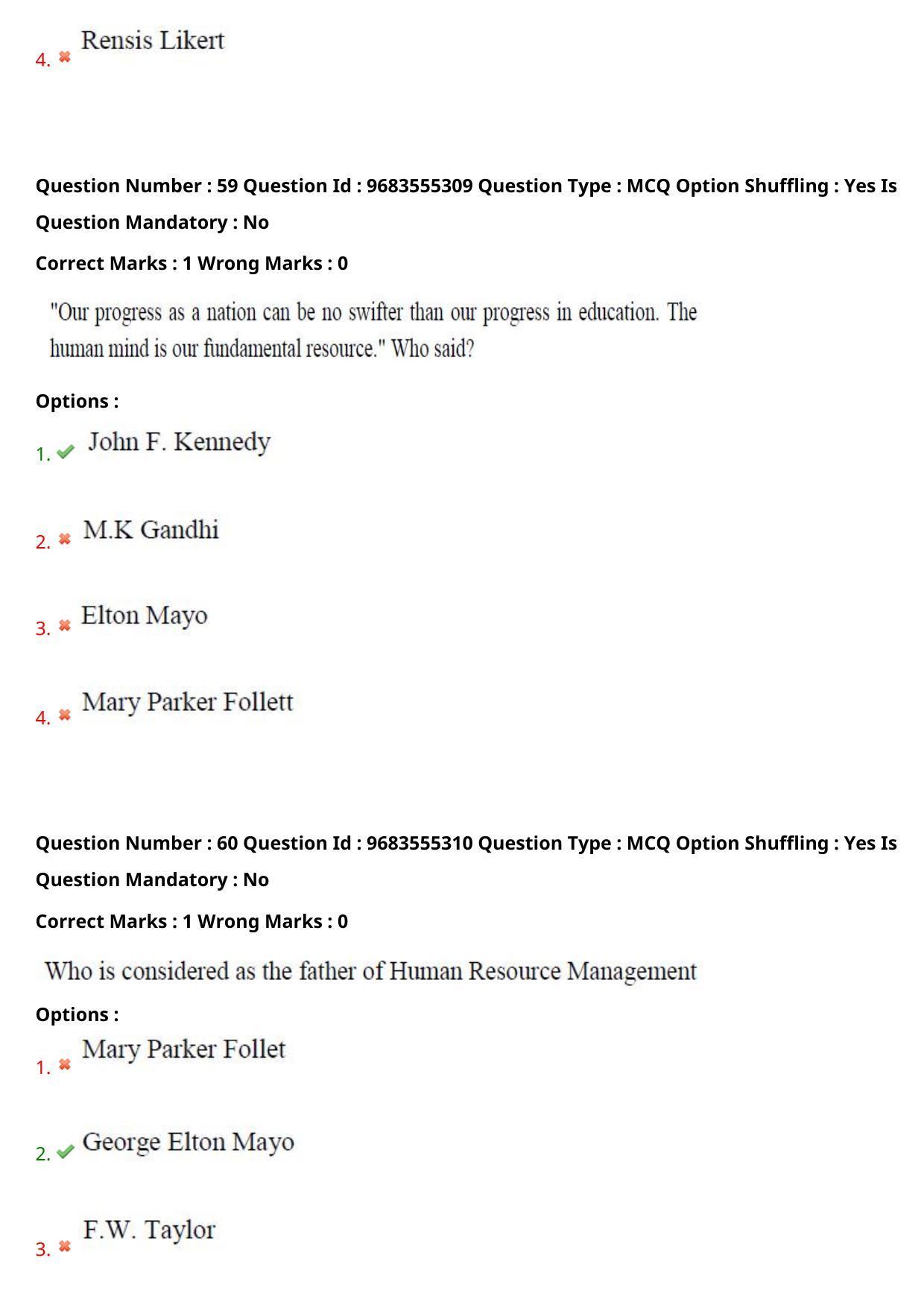 TS CPGET 2021 Master of Human Resource Management (MHRM)  (Shift 2) Question Paper with Answer Key - Page 35