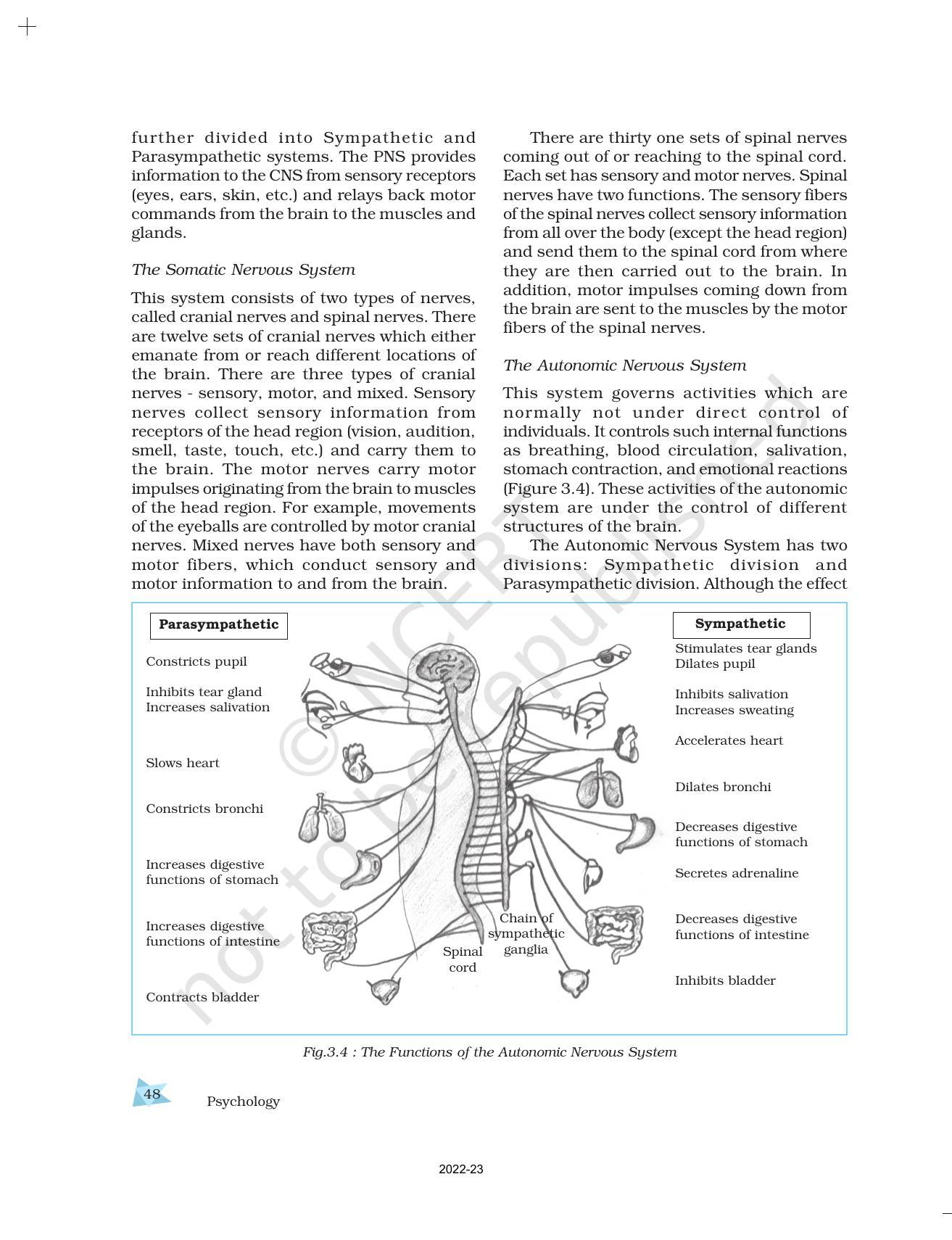NCERT Book for Class 11 Psychology Chapter 3 The Bases