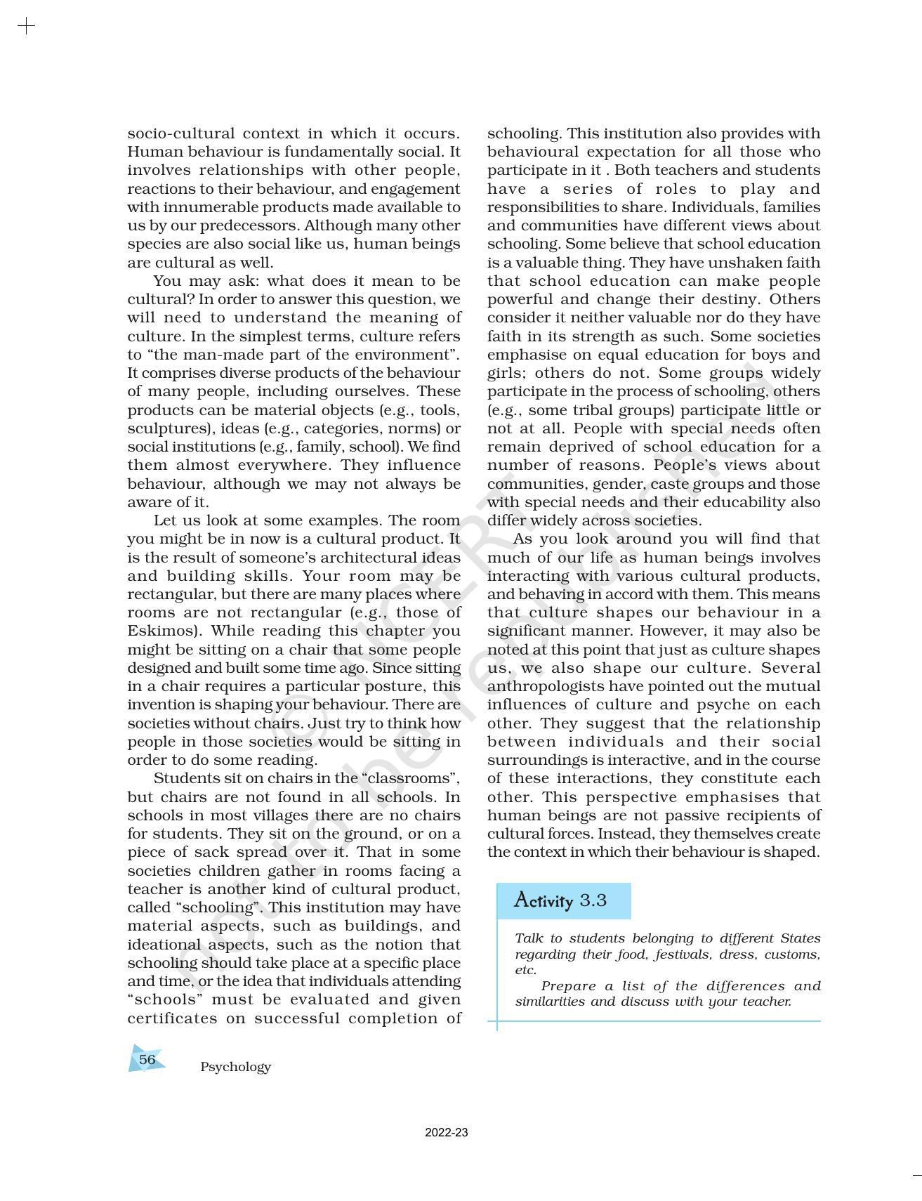 NCERT Book for Class 11 Psychology Chapter 3 The Bases of Human Behaviour - Page 14