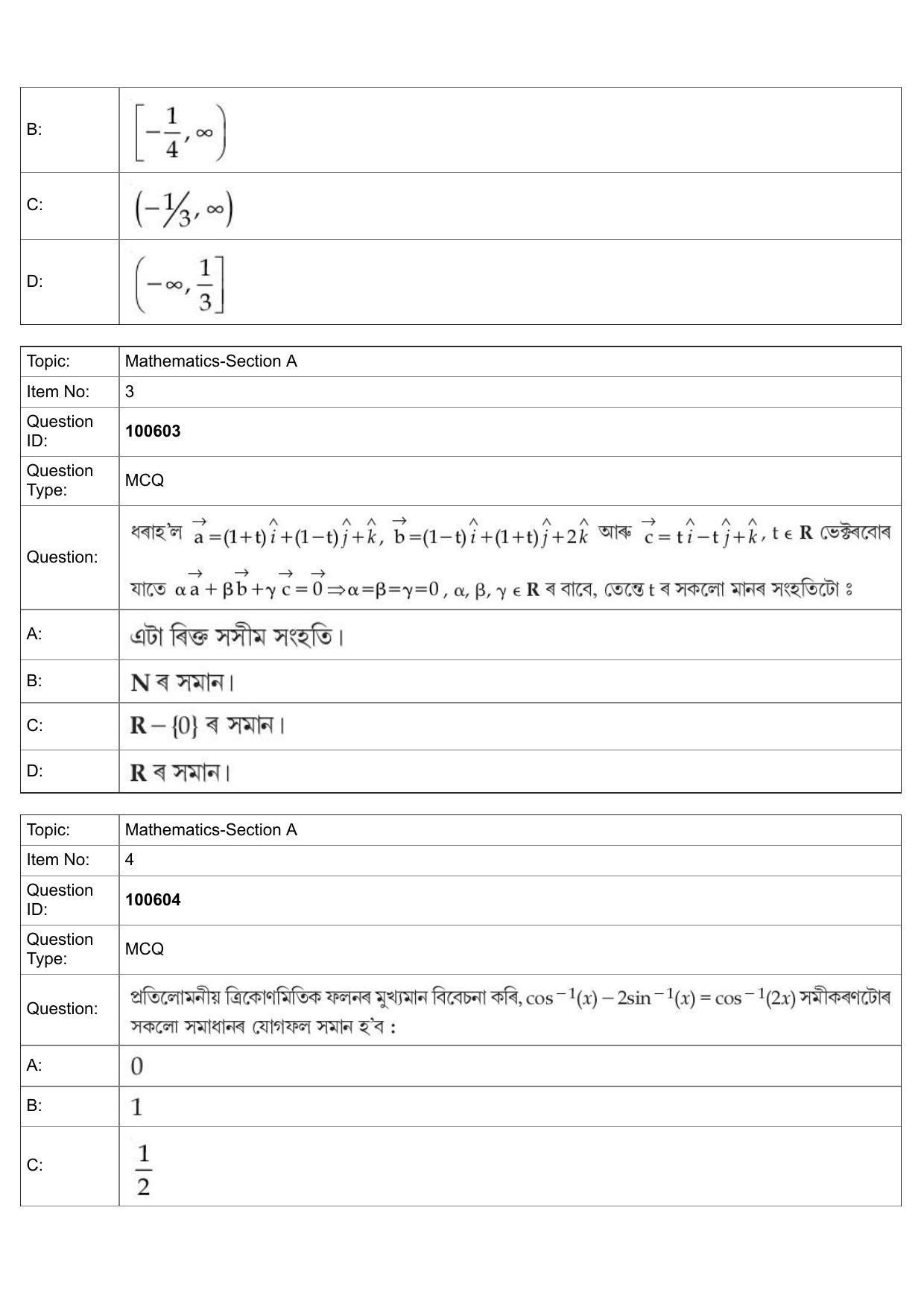 JEE Mains 2022: BTech Assamese (Shift 1) 28-07-2022 Question Paper - Page 2
